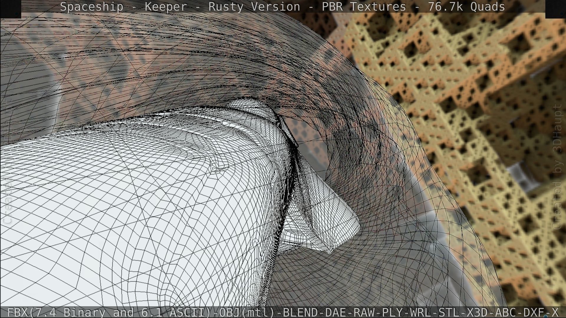 Spaceship - Keeper - Rusty Version 3D model_242