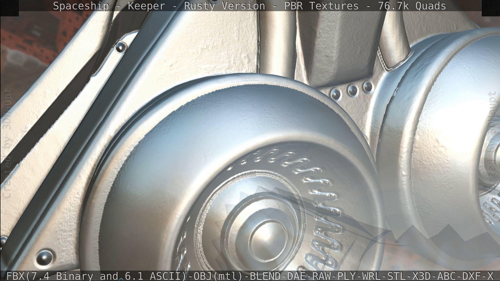 Spaceship - Keeper - Rusty Version 3D model_439