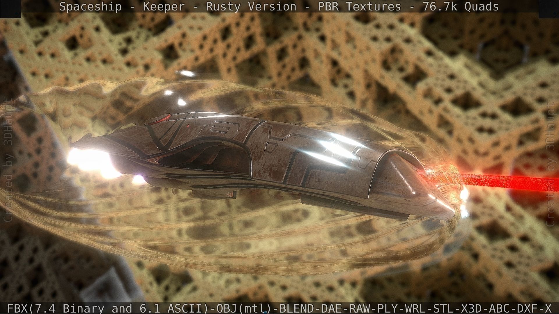 Spaceship - Keeper - Rusty Version 3D model_54