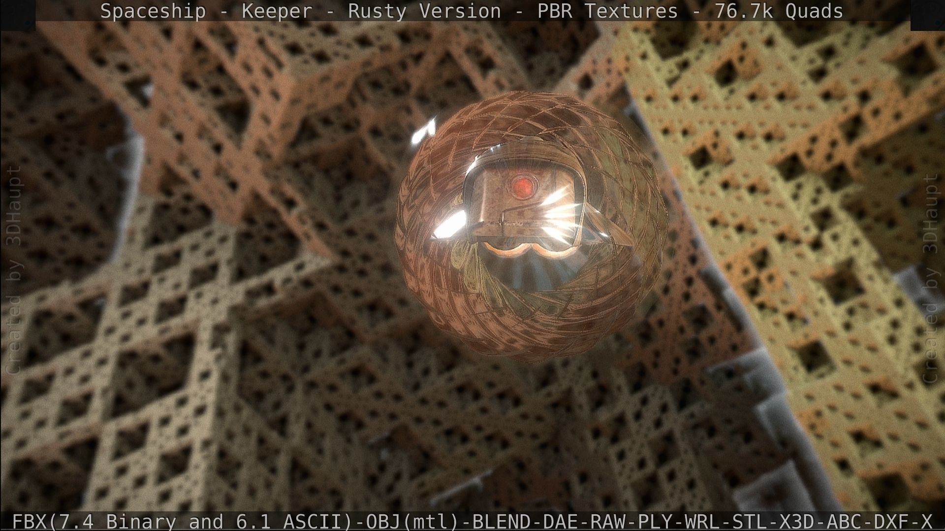 Spaceship - Keeper - Rusty Version 3D model_468