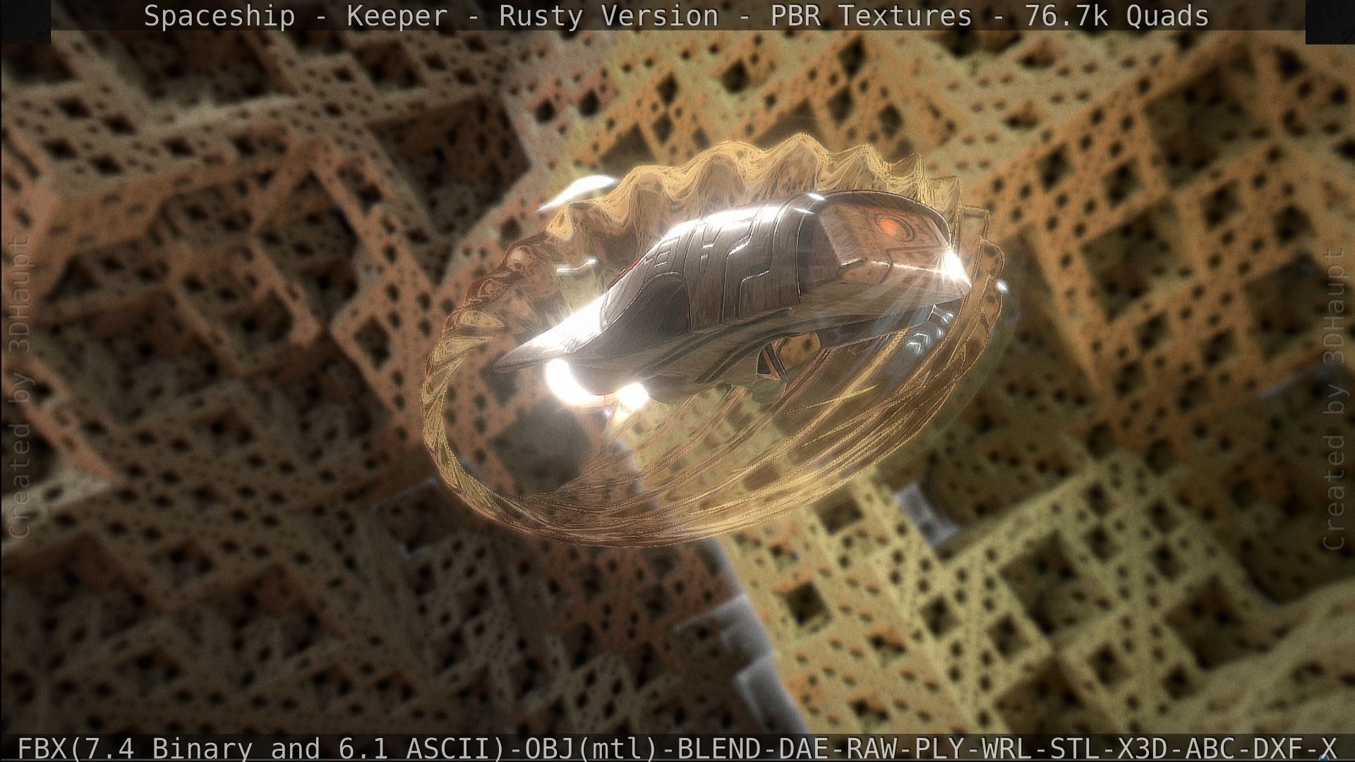 Spaceship - Keeper - Rusty Version 3D model_469