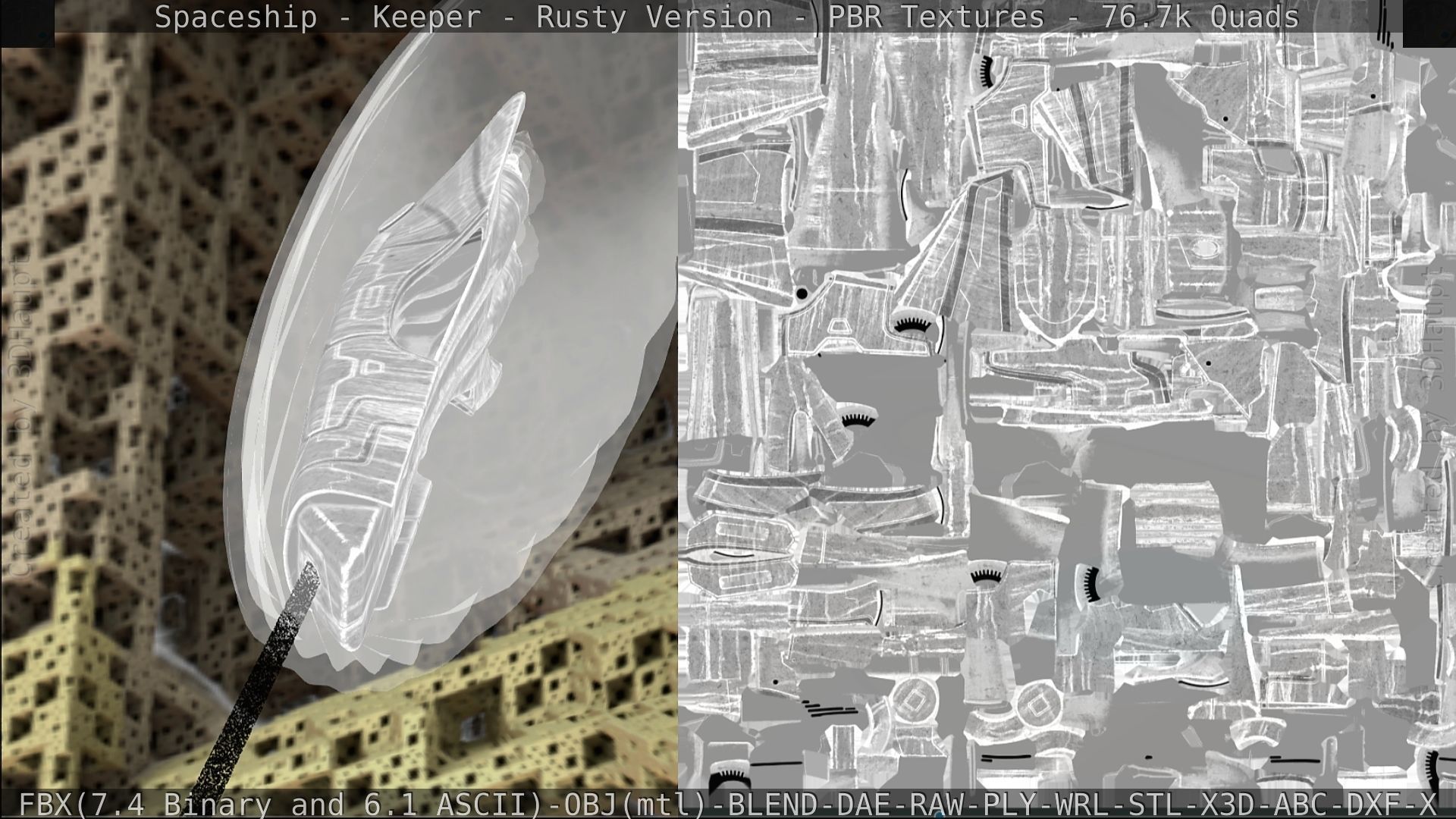 Spaceship - Keeper - Rusty Version 3D model_307