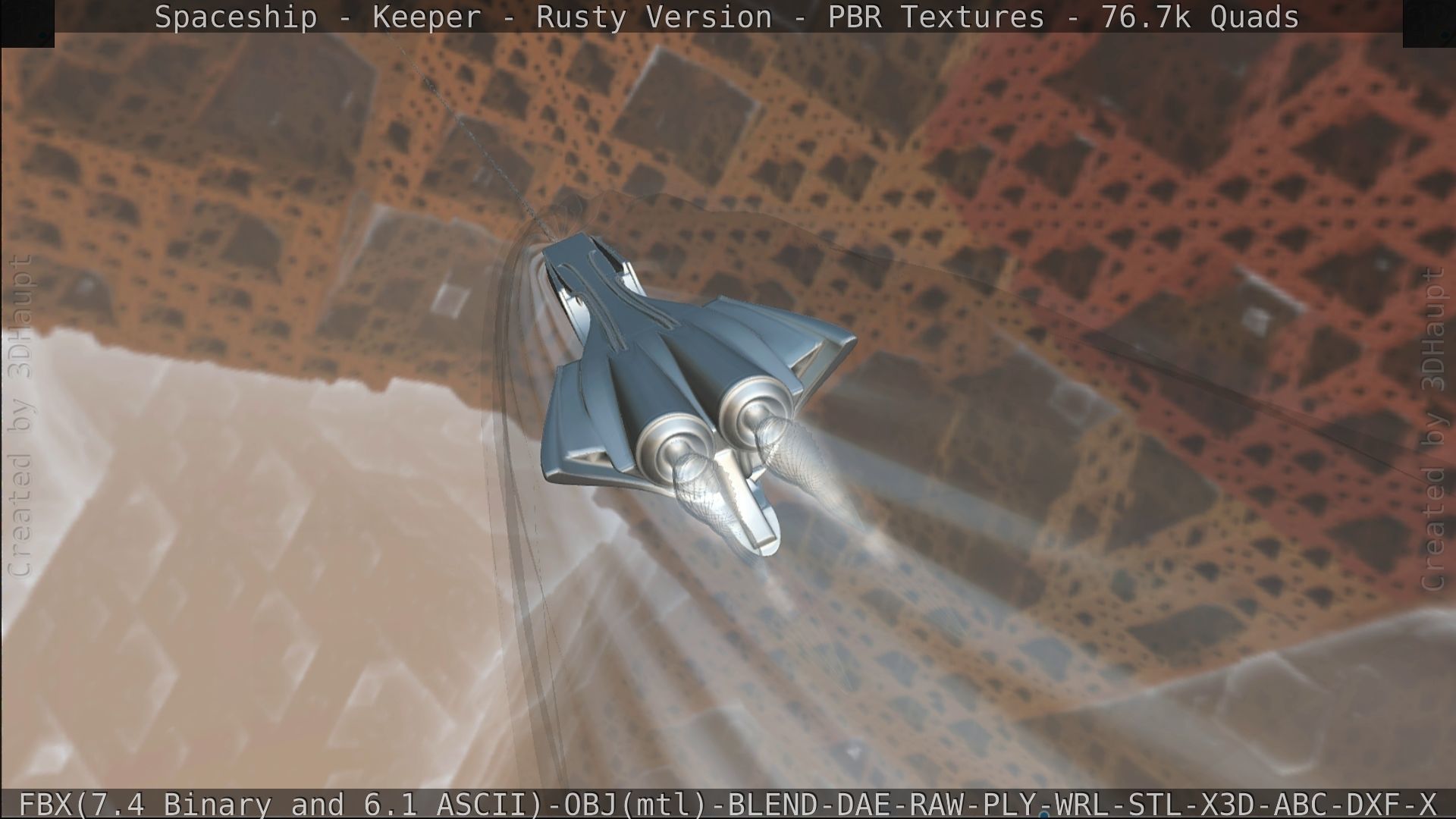 Spaceship - Keeper - Rusty Version 3D model_415