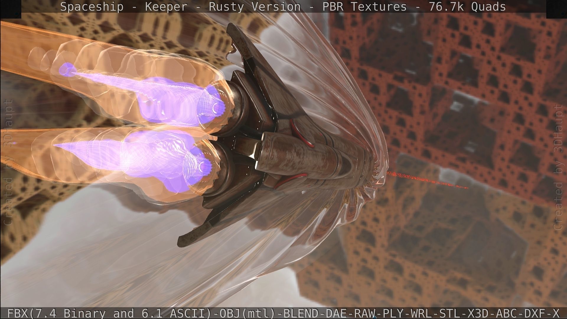 Spaceship - Keeper - Rusty Version 3D model_498