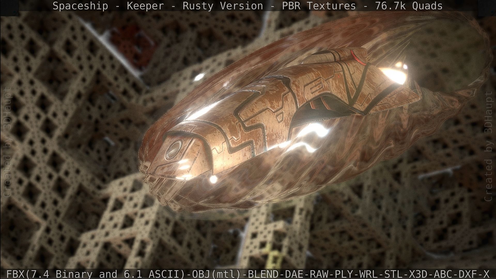 Spaceship - Keeper - Rusty Version 3D model_473