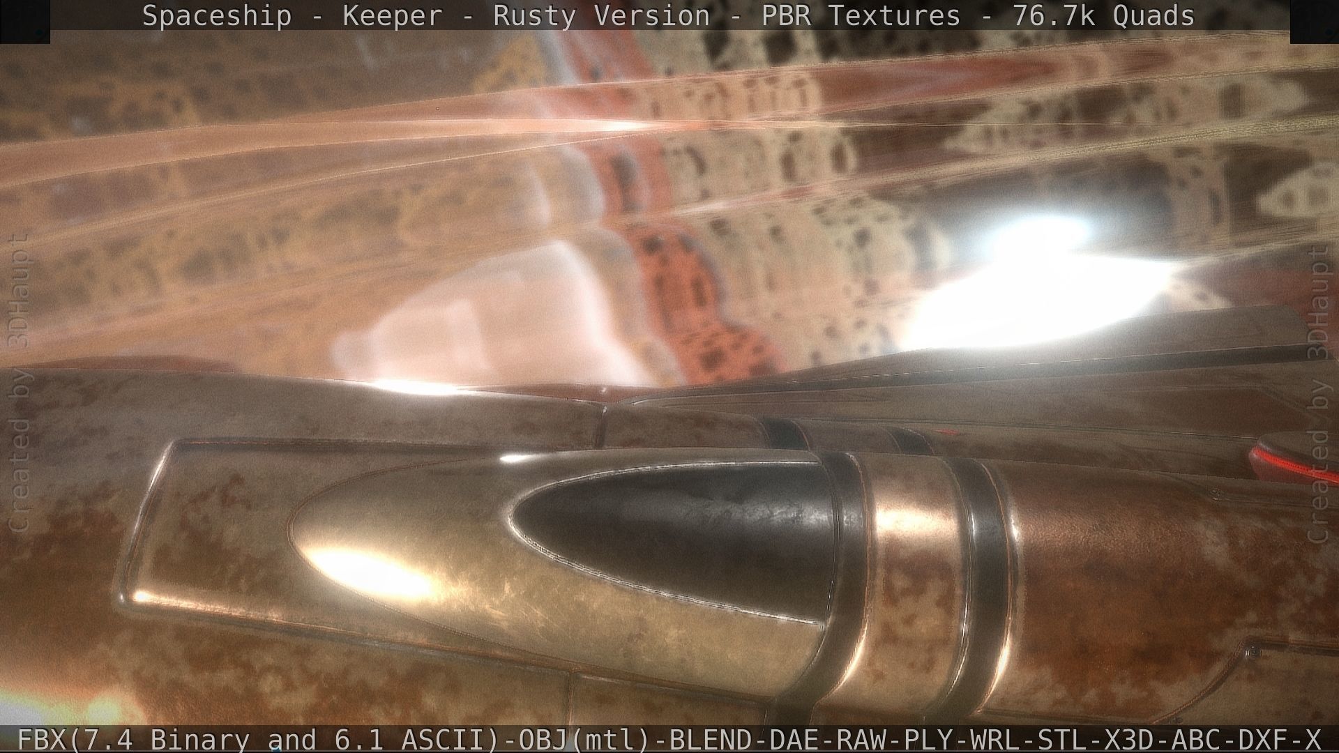 Spaceship - Keeper - Rusty Version 3D model_129