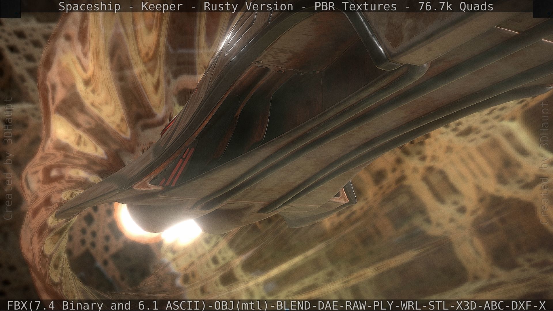 Spaceship - Keeper - Rusty Version 3D model_183