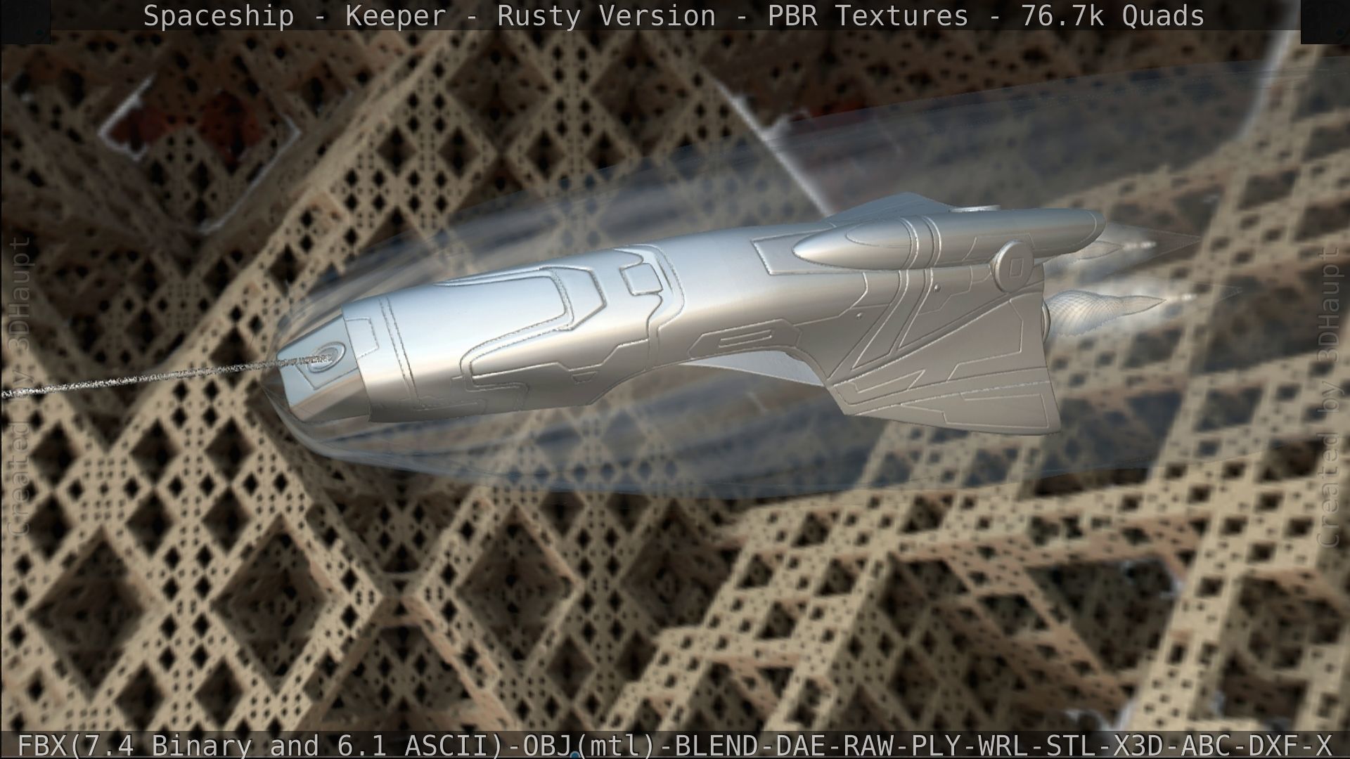 Spaceship - Keeper - Rusty Version 3D model_447