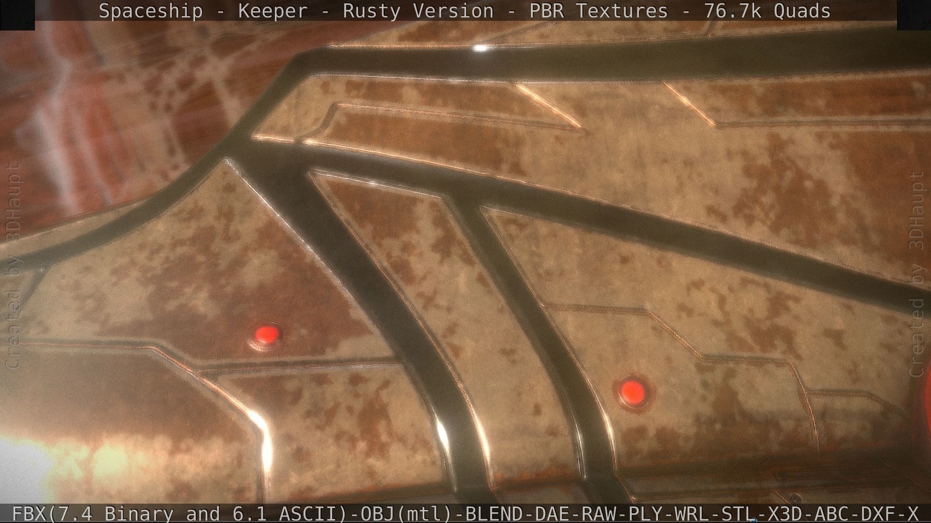 Spaceship - Keeper - Rusty Version 3D model_150