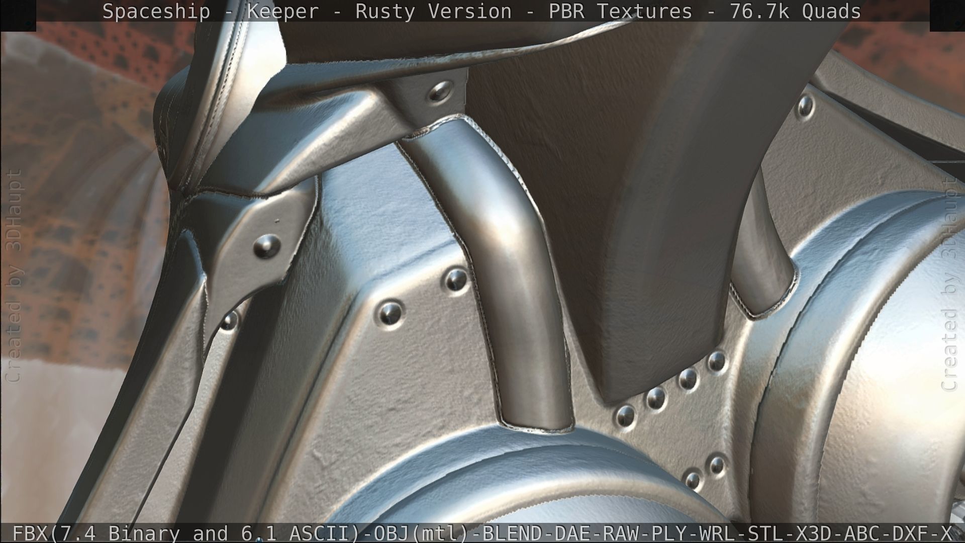 Spaceship - Keeper - Rusty Version 3D model_442