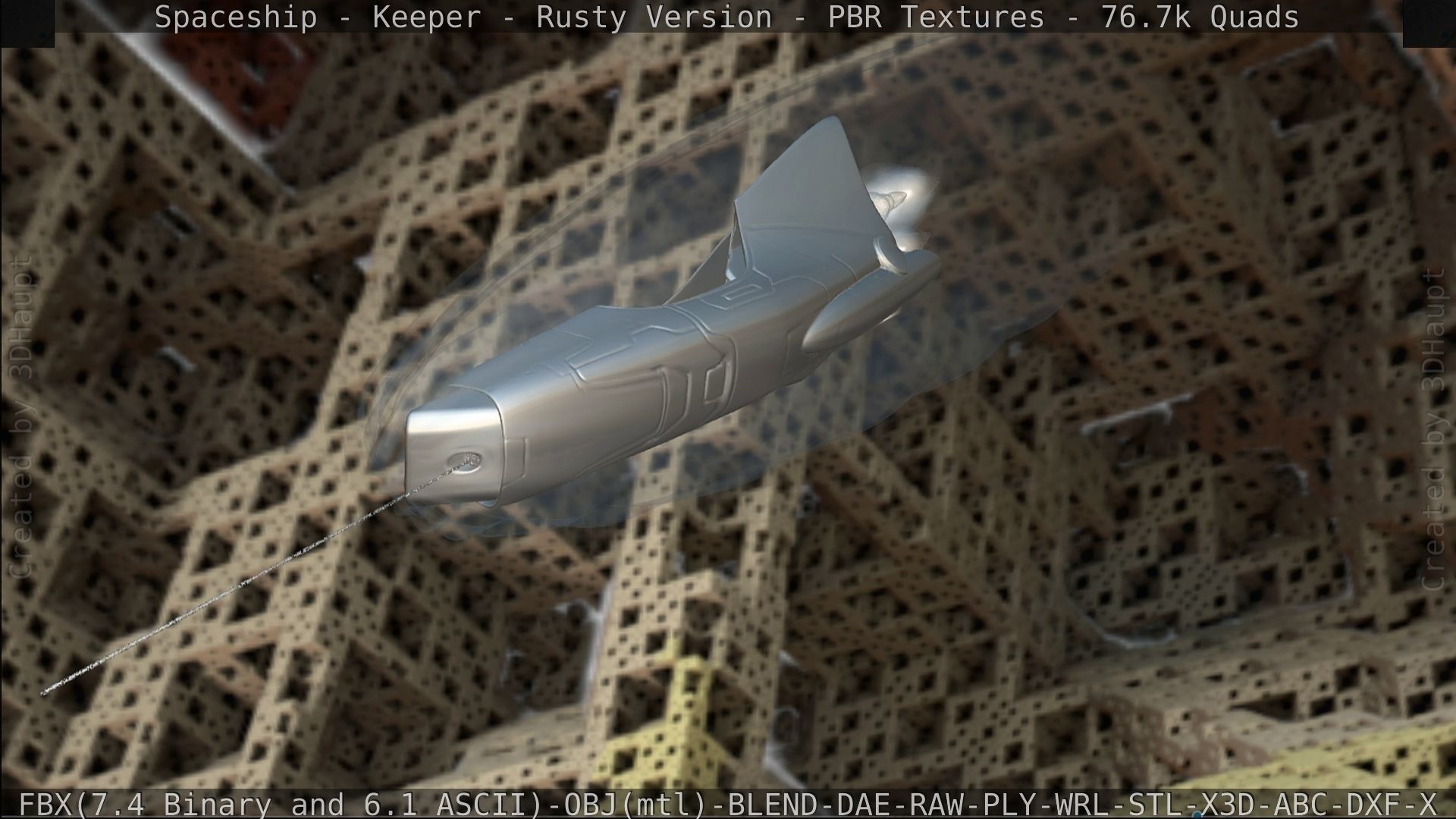 Spaceship - Keeper - Rusty Version 3D model_421