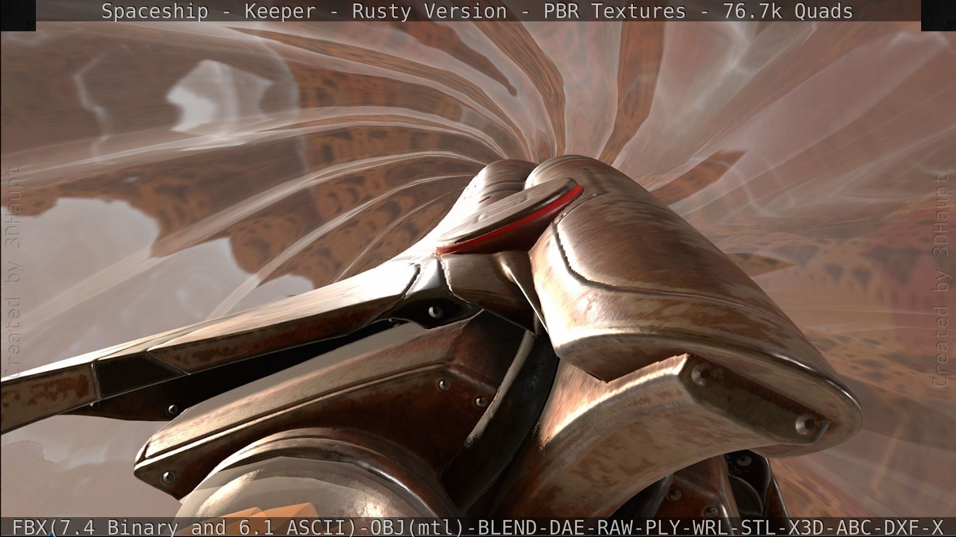 Spaceship - Keeper - Rusty Version 3D model_517