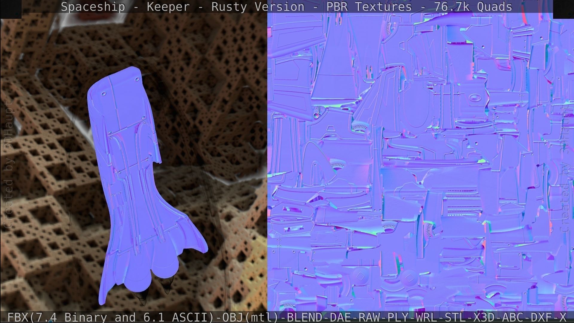 Spaceship - Keeper - Rusty Version 3D model_412