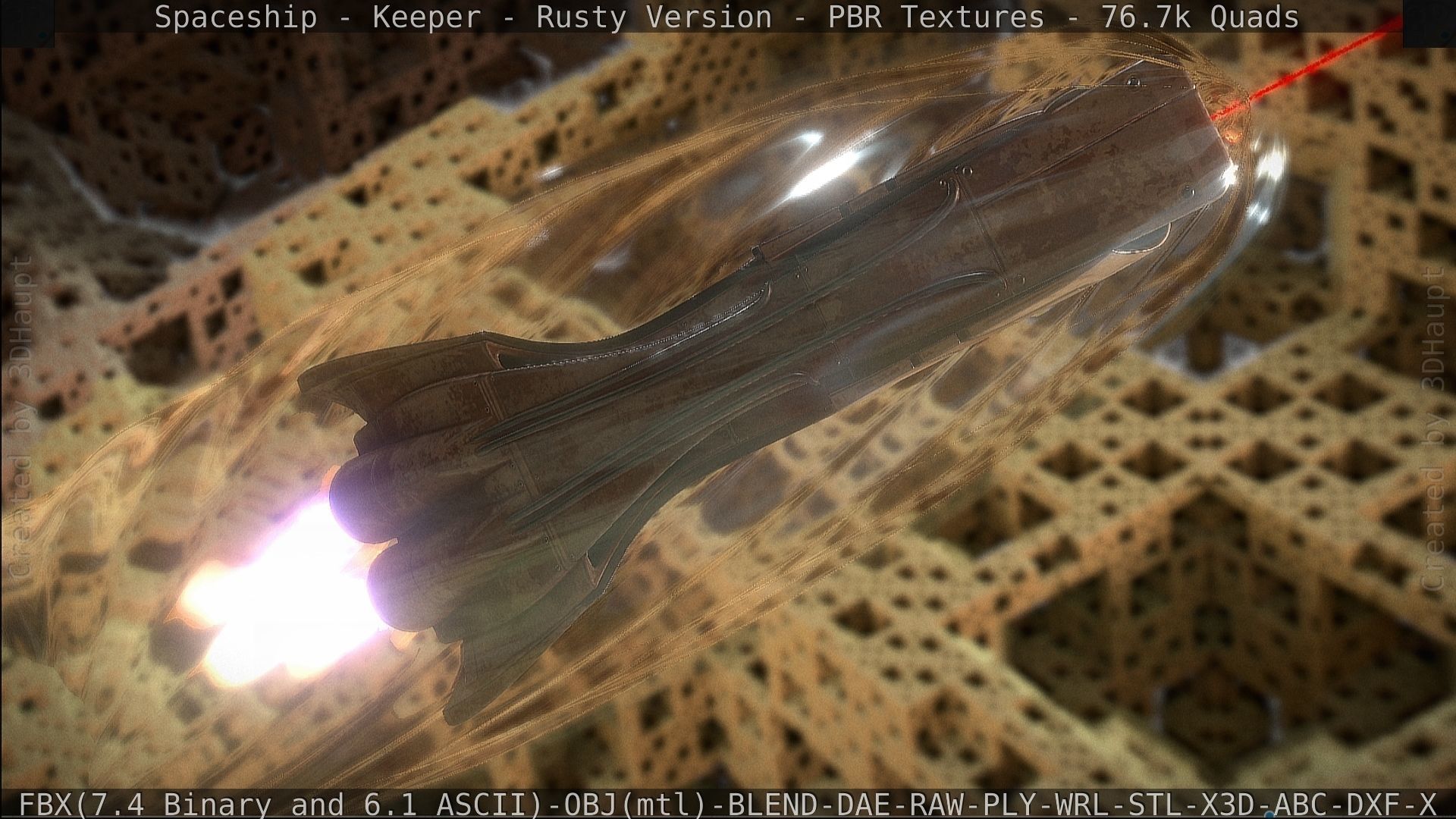 Spaceship - Keeper - Rusty Version 3D model_465