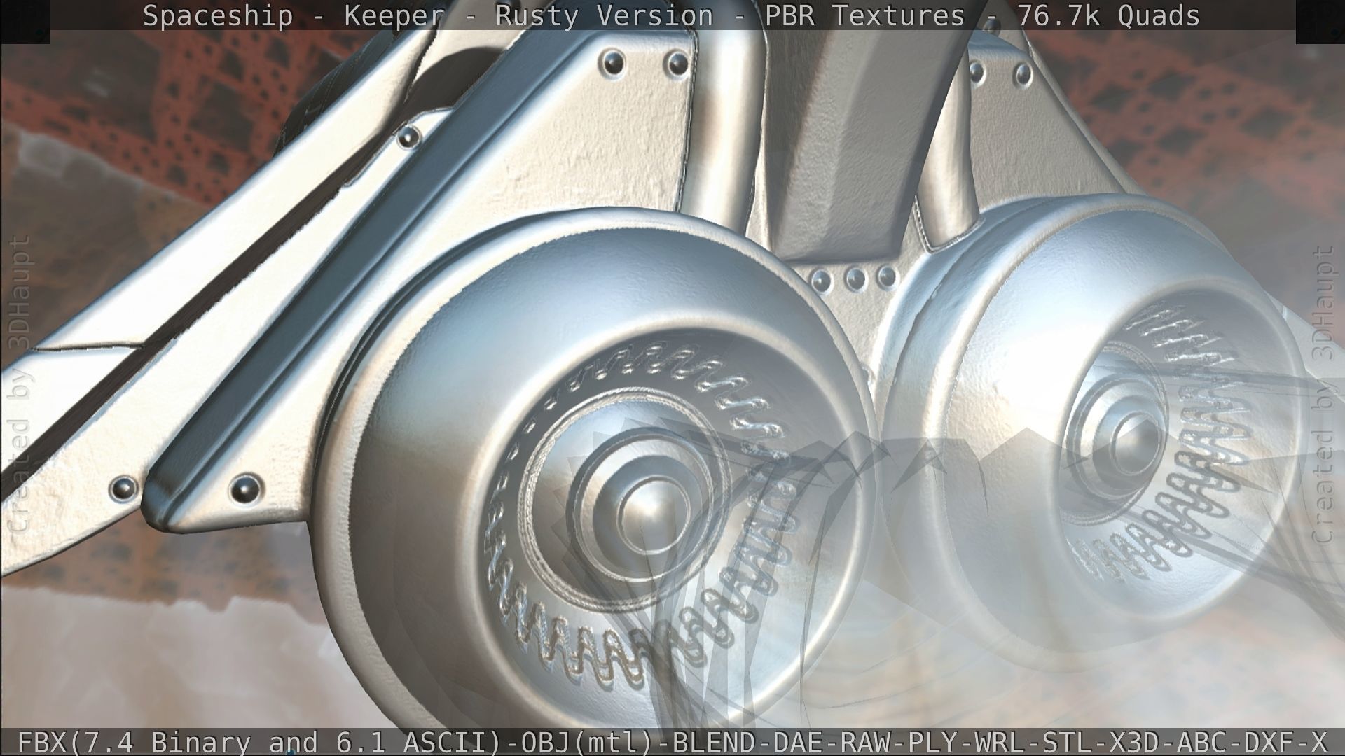 Spaceship - Keeper - Rusty Version 3D model_440