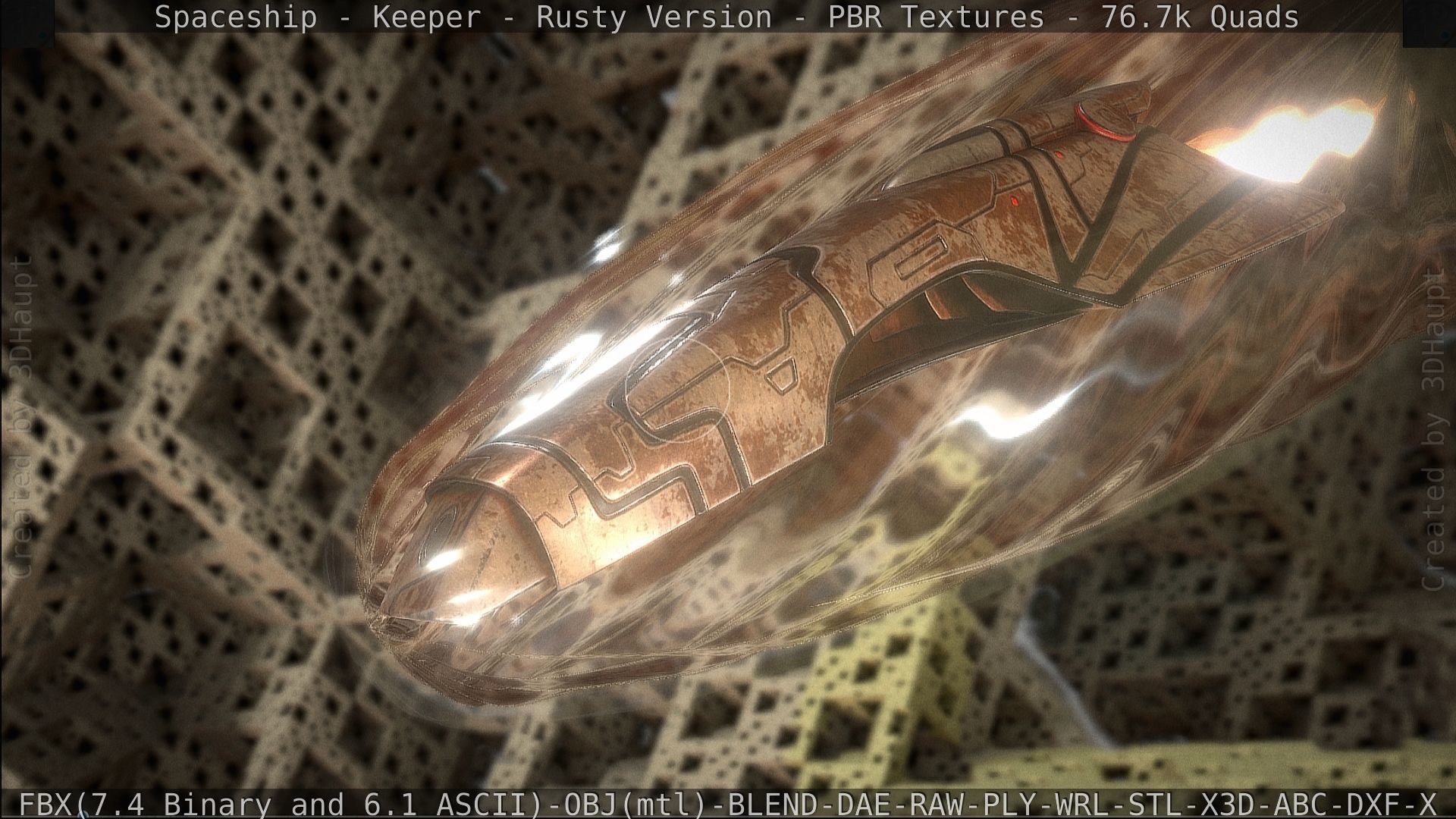 Spaceship - Keeper - Rusty Version 3D model_475