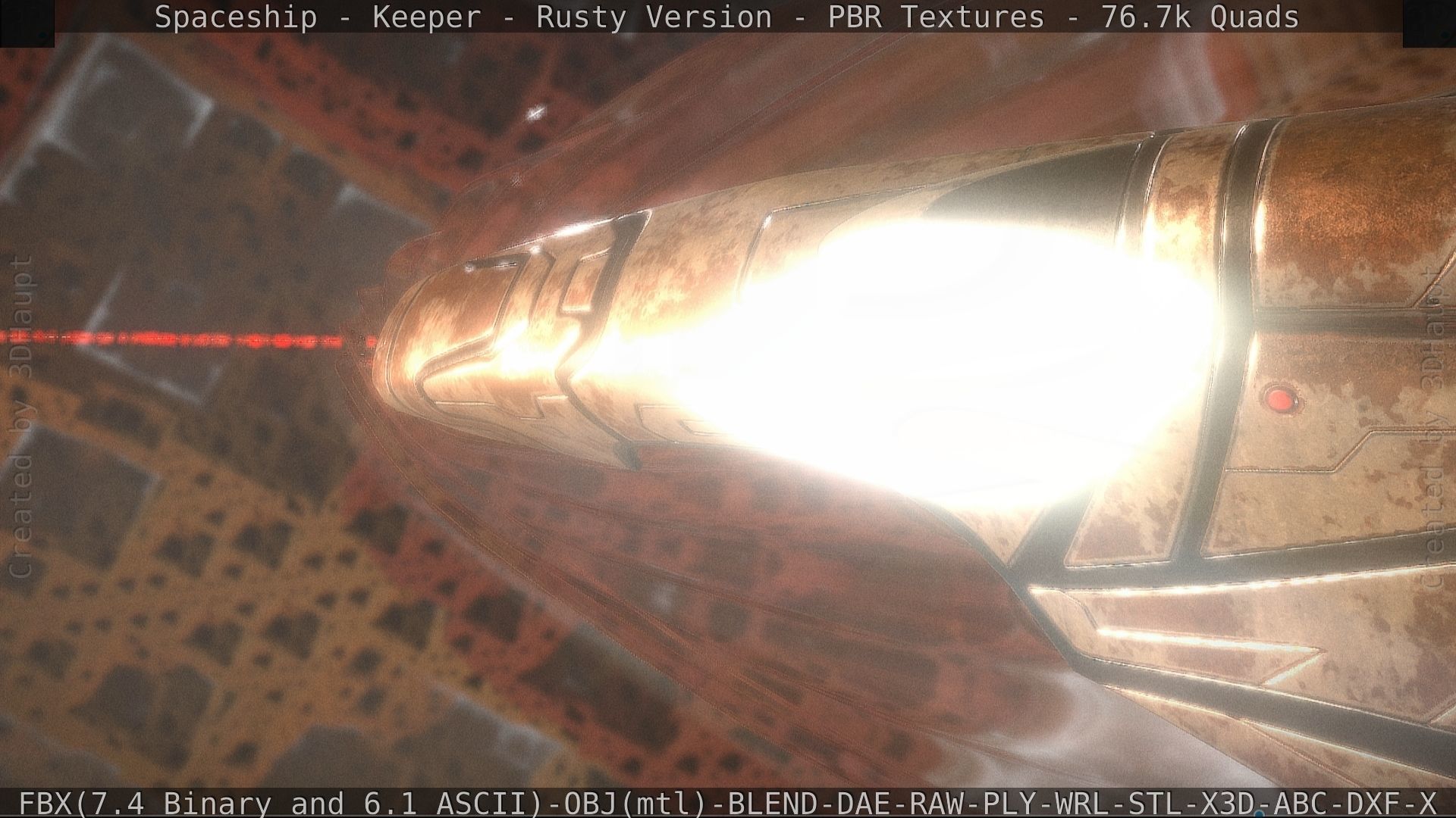 Spaceship - Keeper - Rusty Version 3D model_114