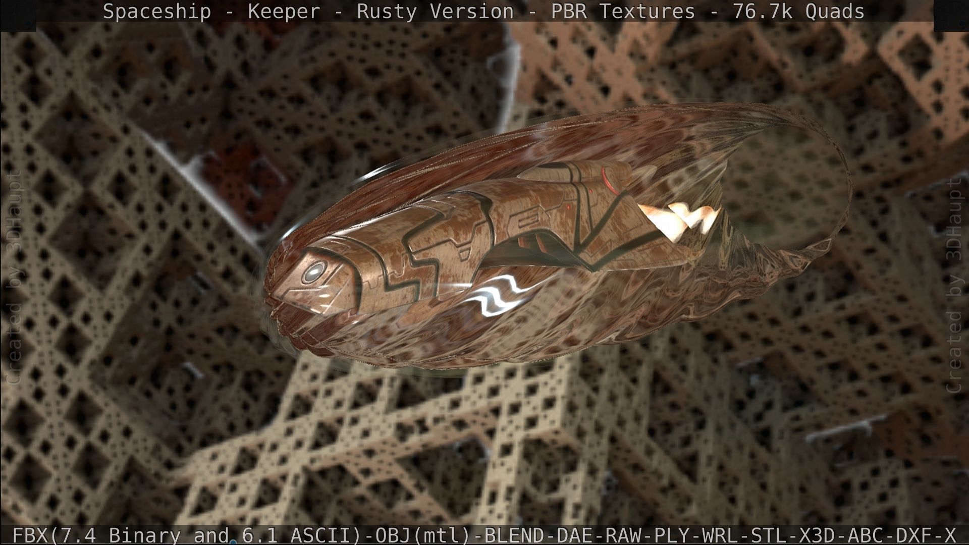 Spaceship - Keeper - Rusty Version 3D model_483