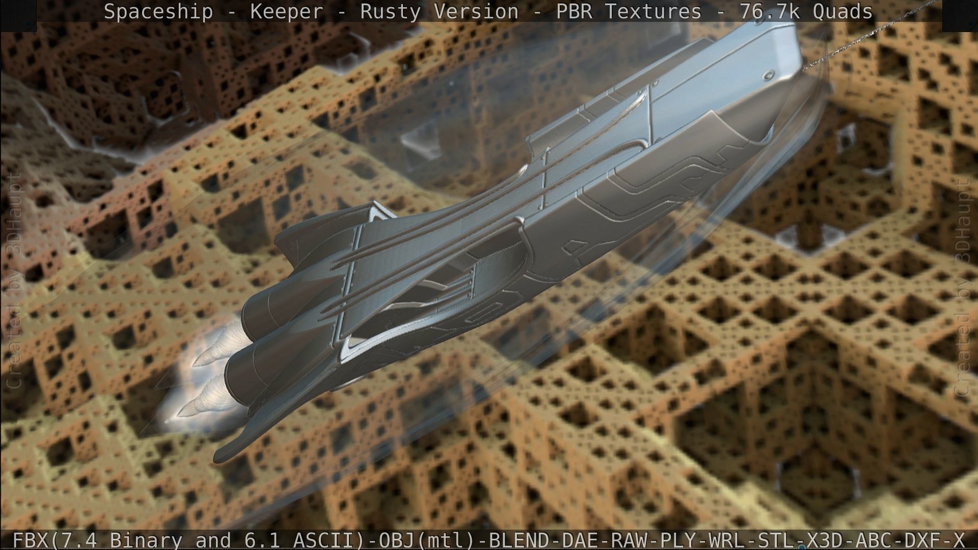 Spaceship - Keeper - Rusty Version 3D model_462