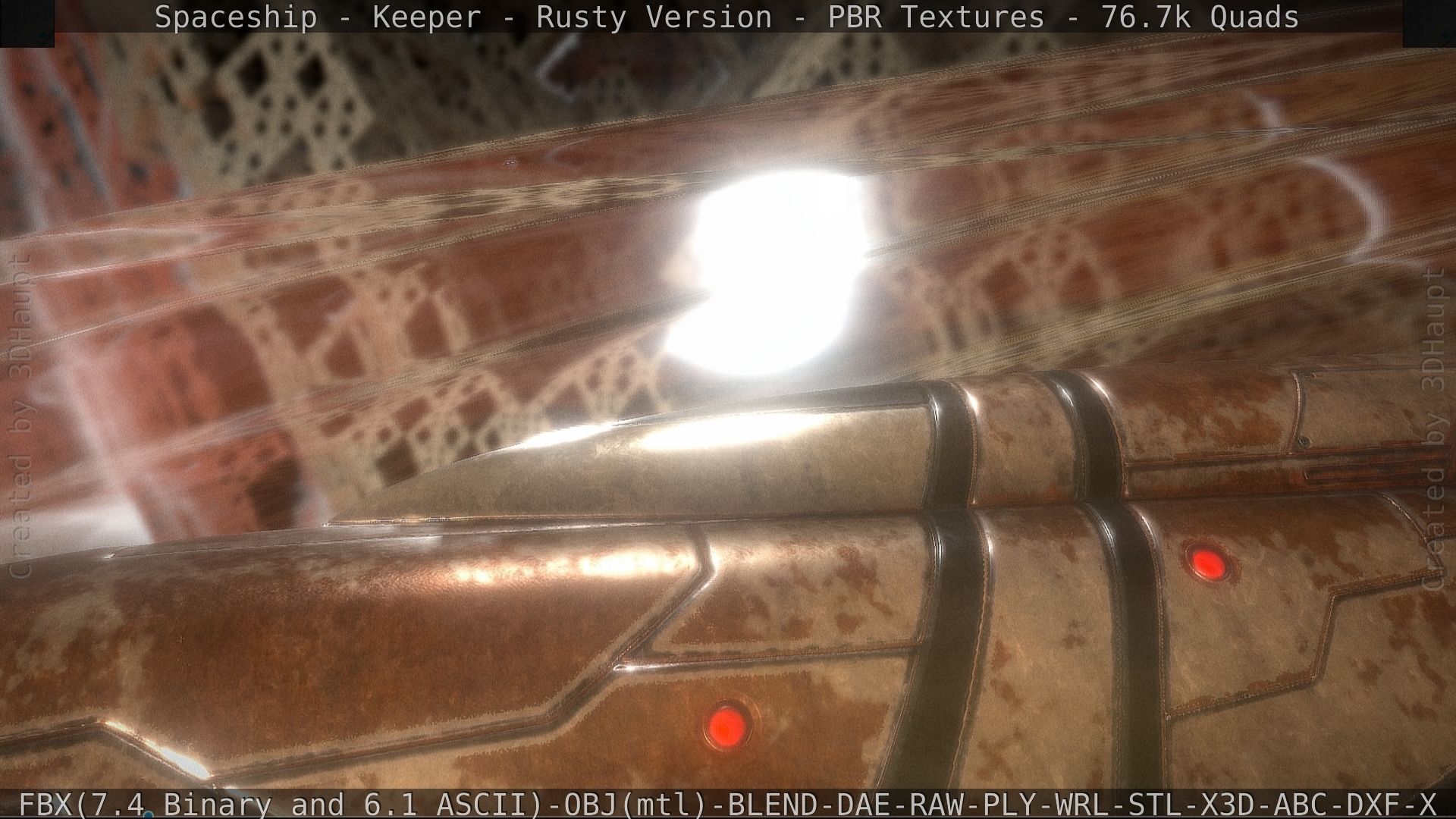 Spaceship - Keeper - Rusty Version 3D model_124