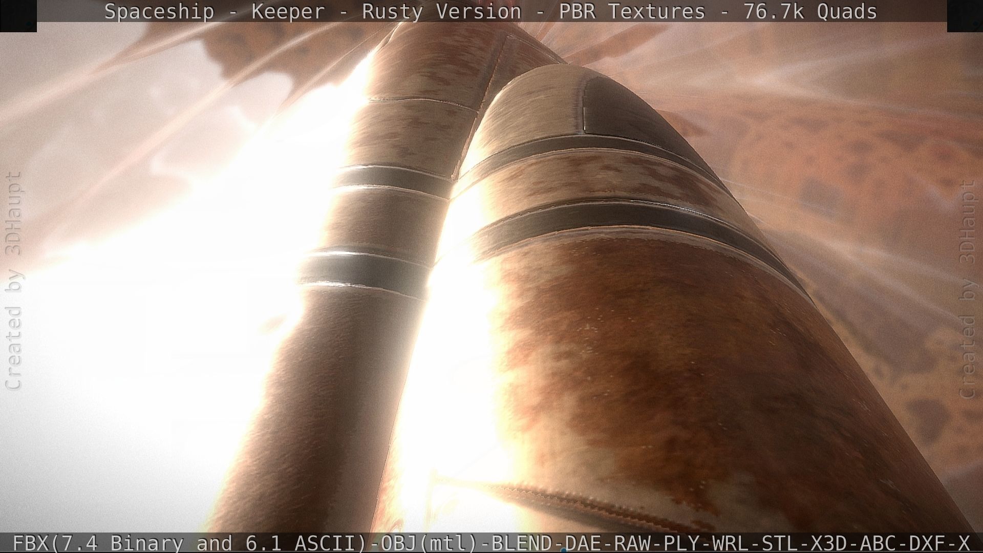 Spaceship - Keeper - Rusty Version 3D model_142