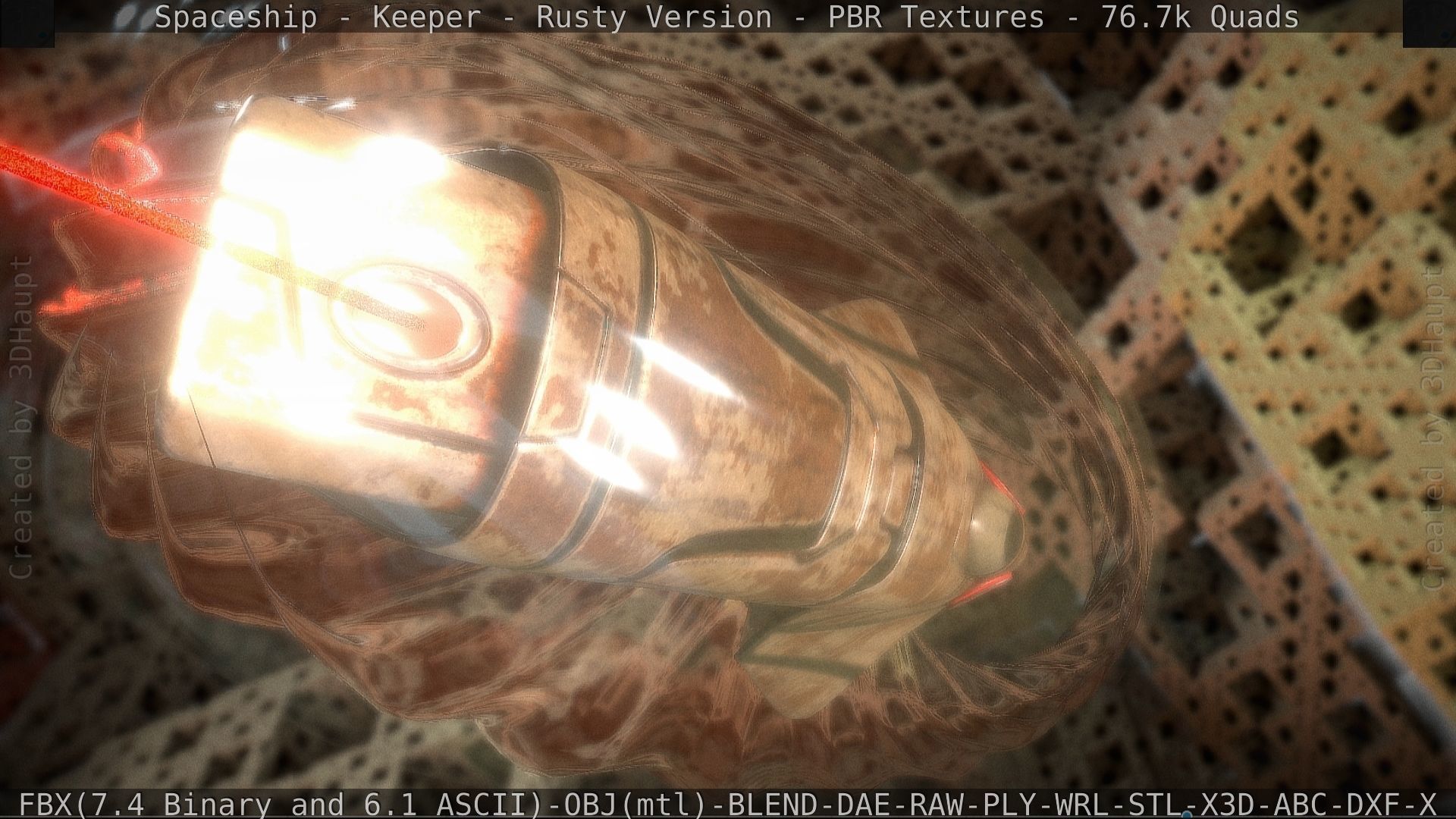 Spaceship - Keeper - Rusty Version 3D model_67