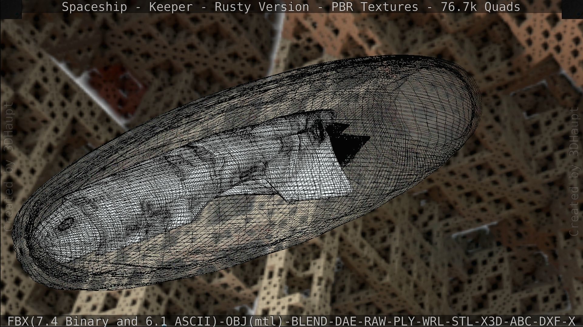 Spaceship - Keeper - Rusty Version 3D model_217