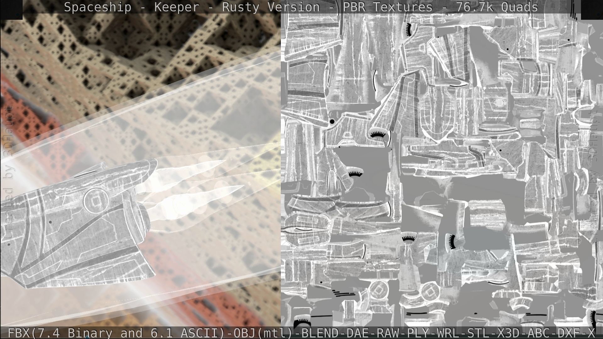 Spaceship - Keeper - Rusty Version 3D model_330