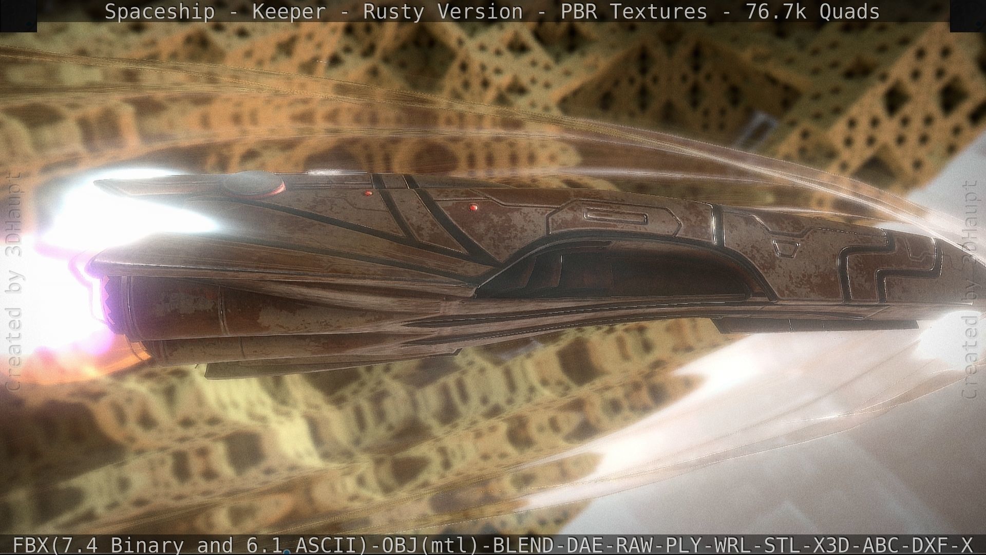 Spaceship - Keeper - Rusty Version 3D model_49