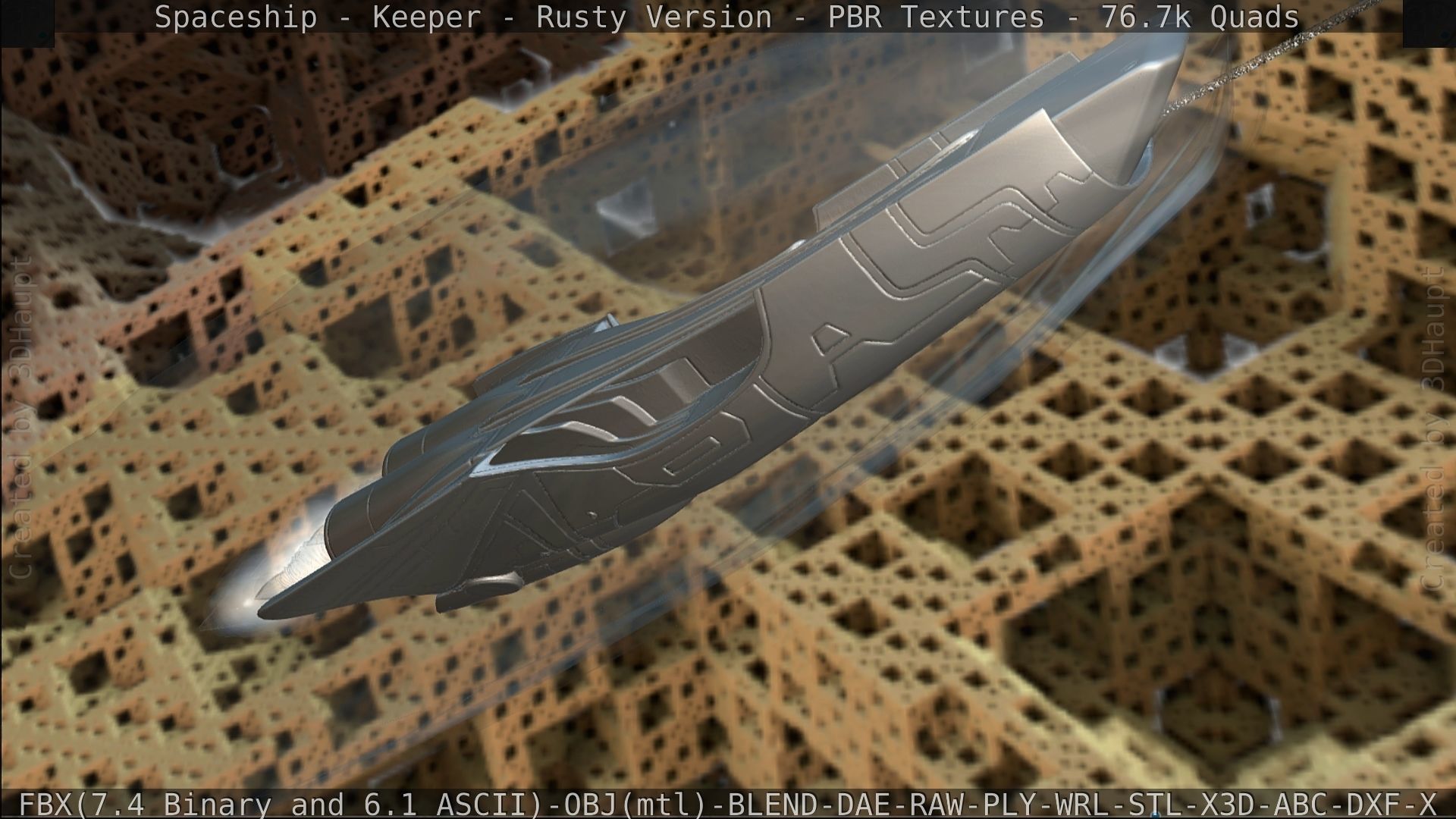 Spaceship - Keeper - Rusty Version 3D model_463