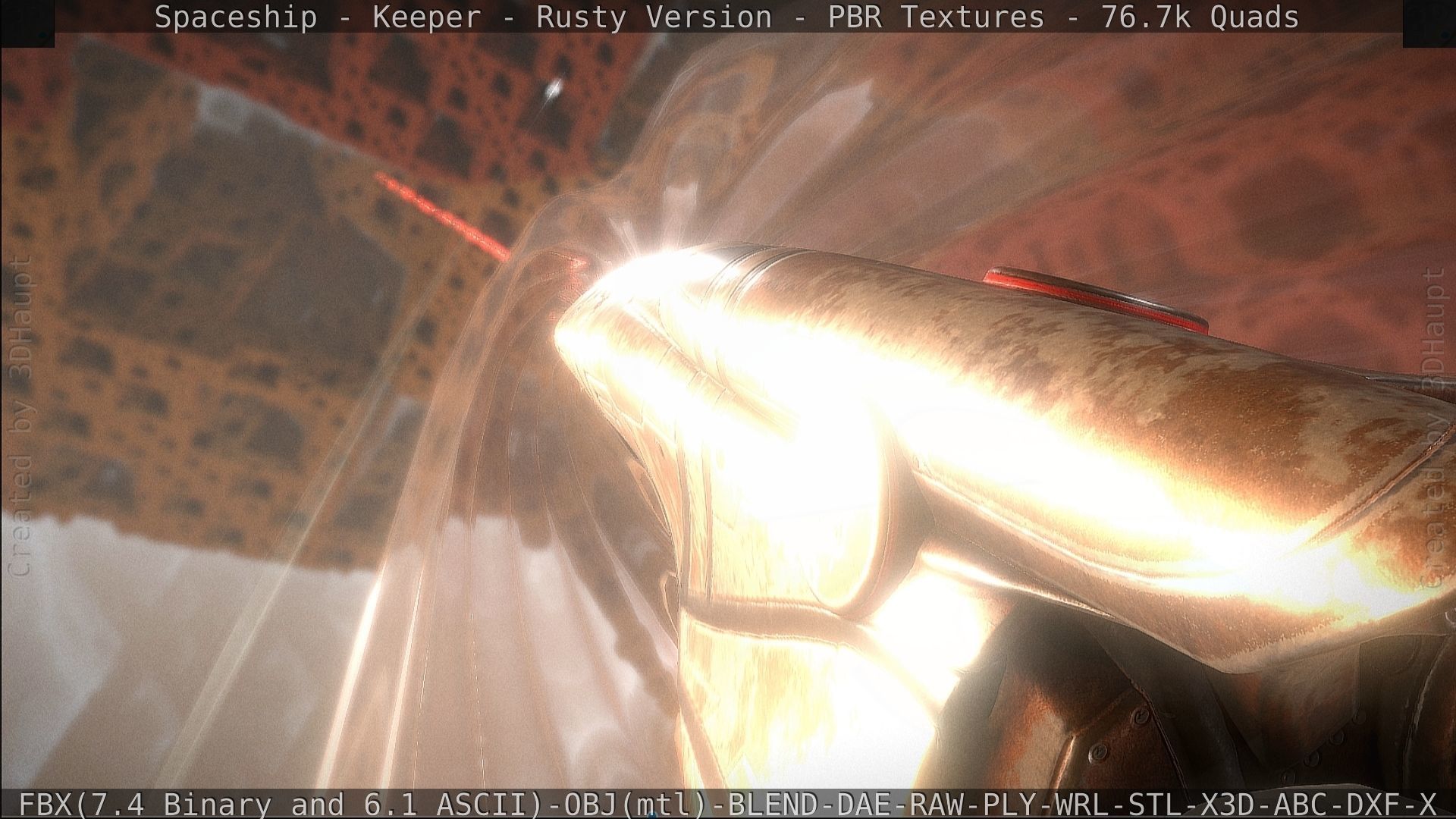 Spaceship - Keeper - Rusty Version 3D model_534