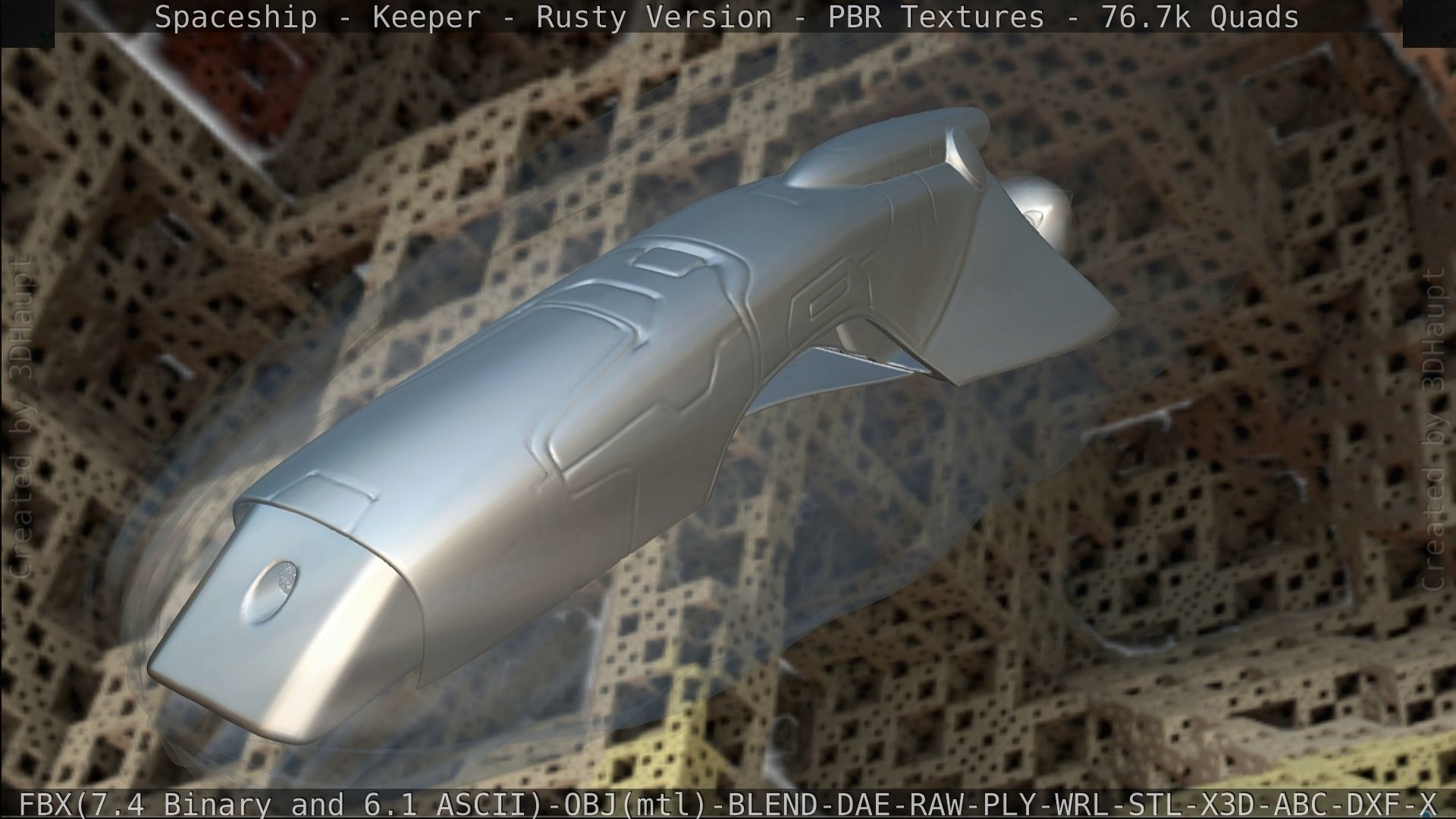 Spaceship - Keeper - Rusty Version 3D model_425