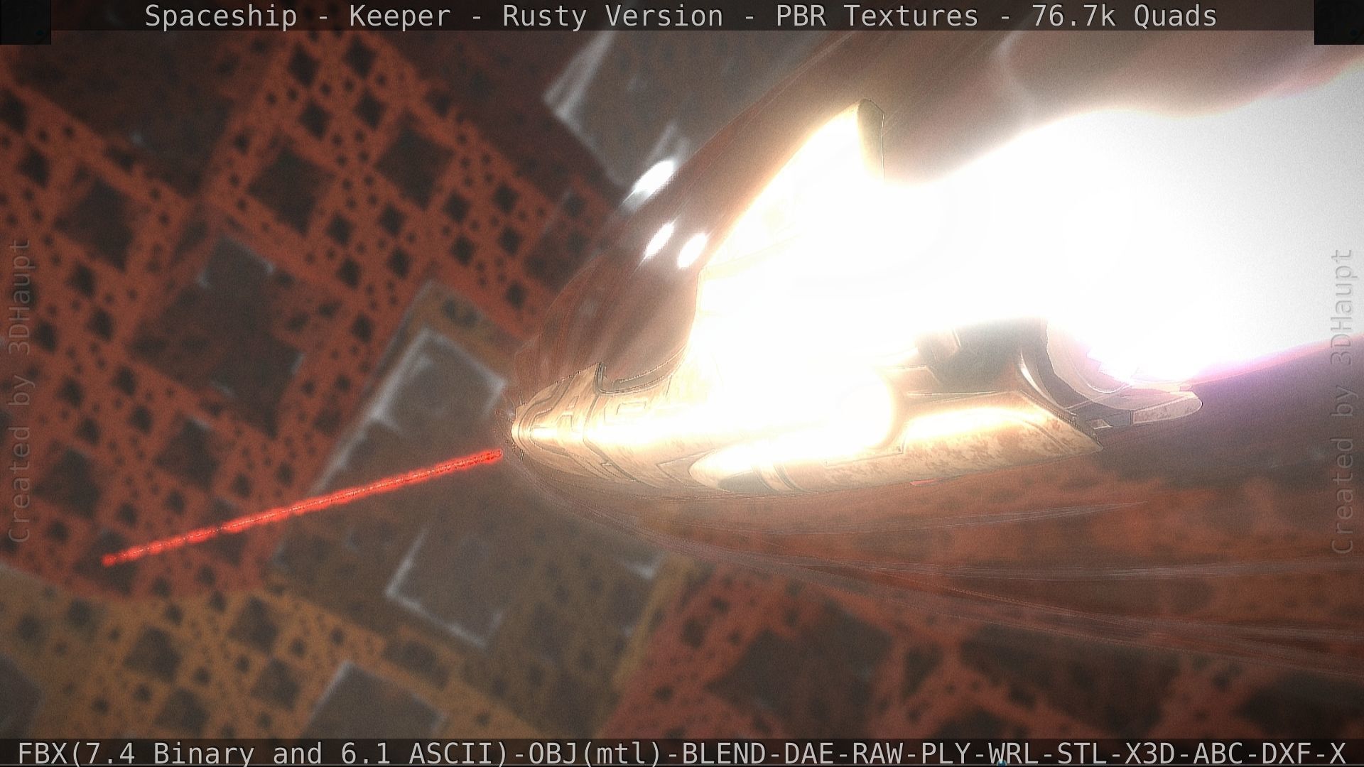 Spaceship - Keeper - Rusty Version 3D model_540