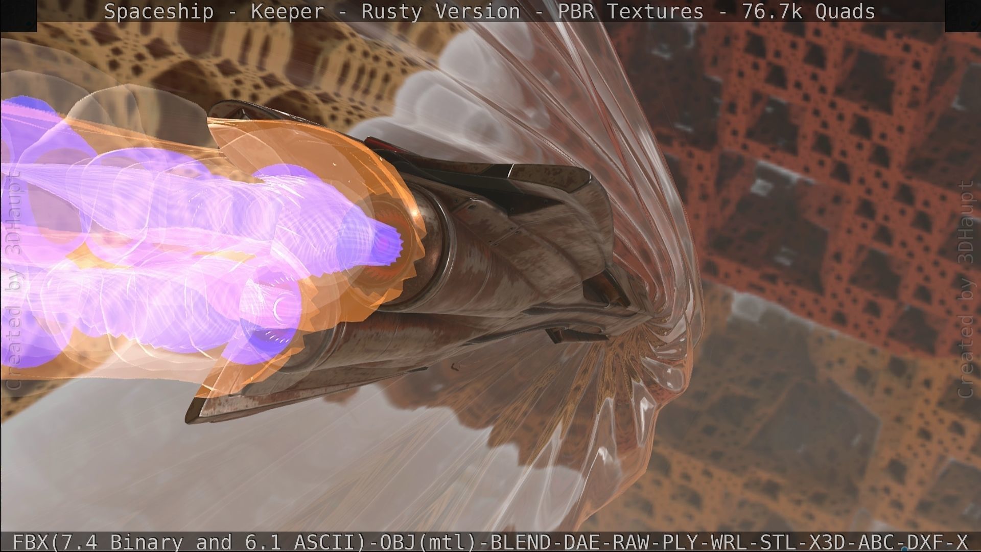 Spaceship - Keeper - Rusty Version 3D model_509