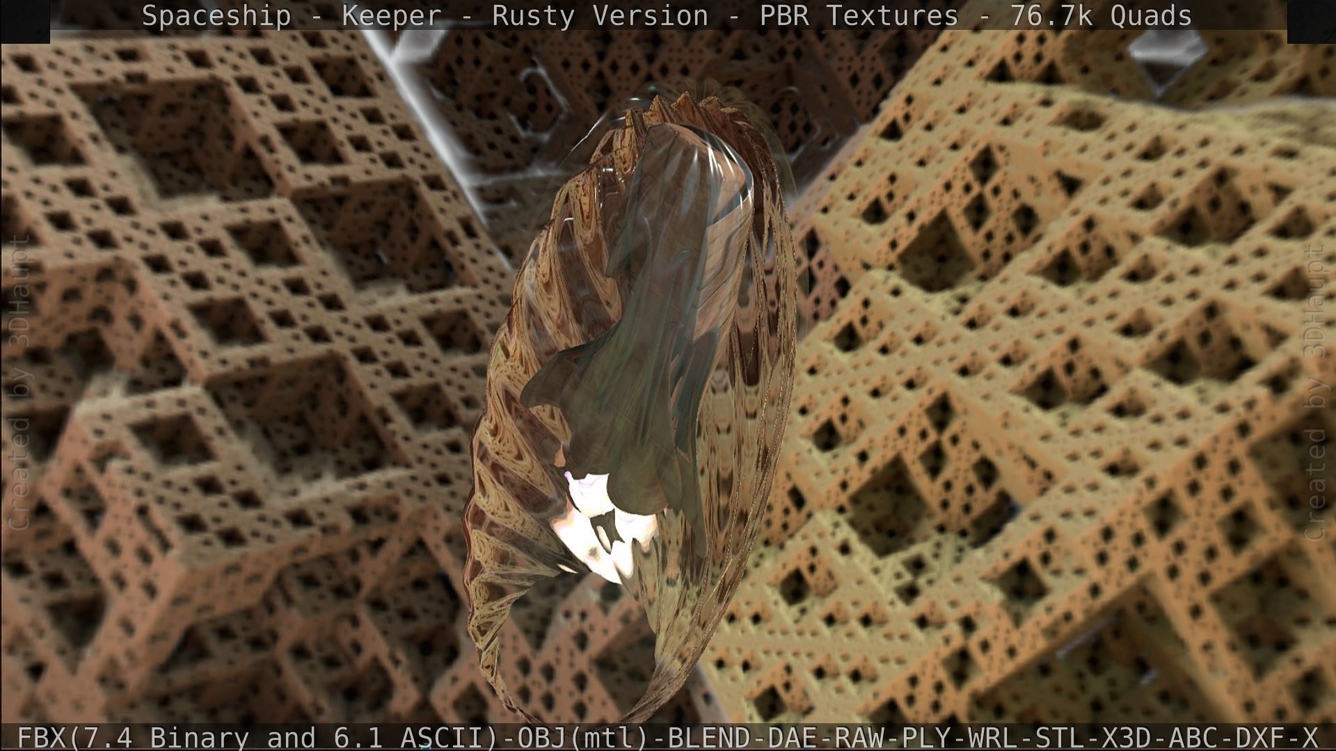 Spaceship - Keeper - Rusty Version 3D model_486