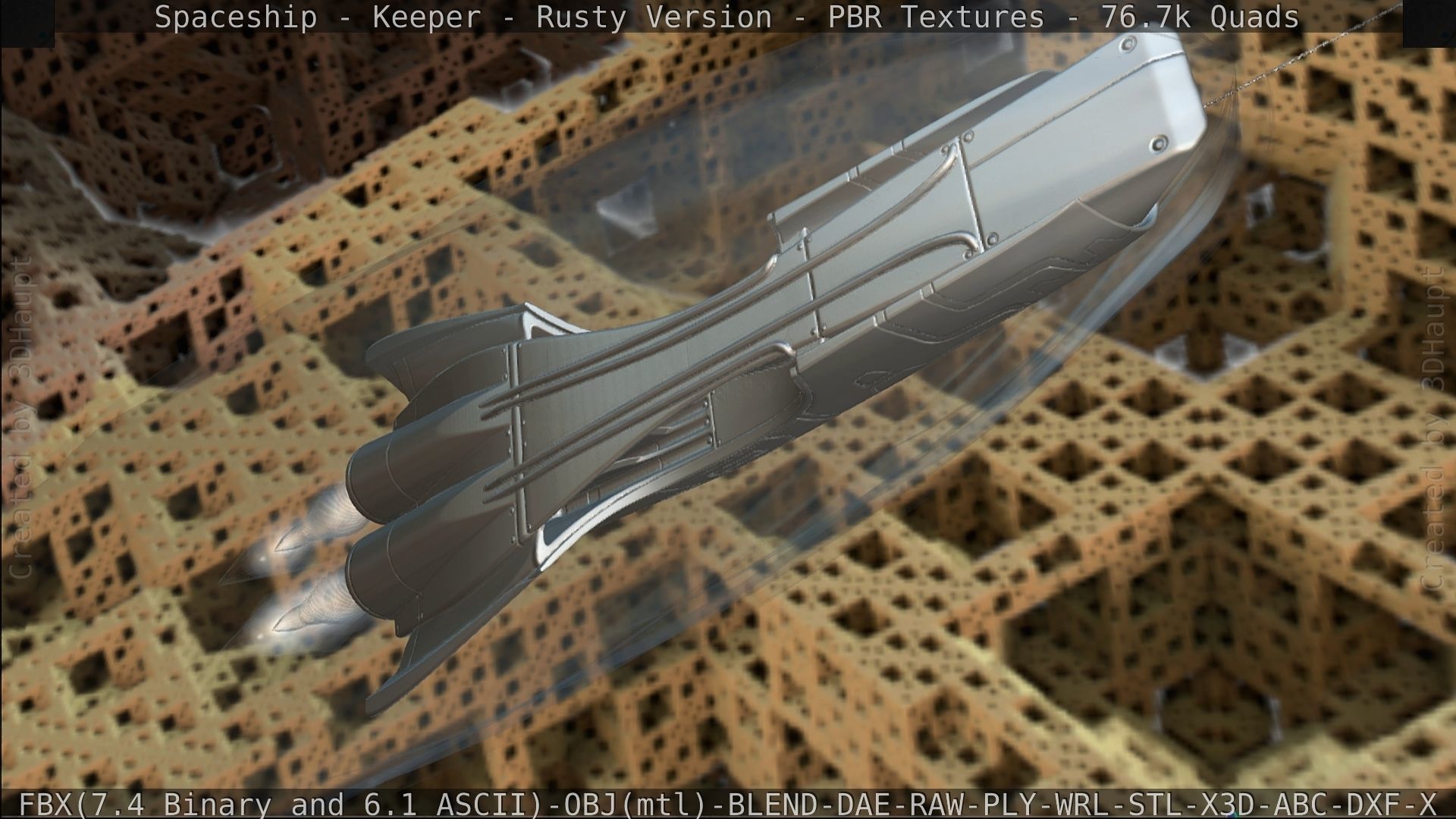 Spaceship - Keeper - Rusty Version 3D model_461