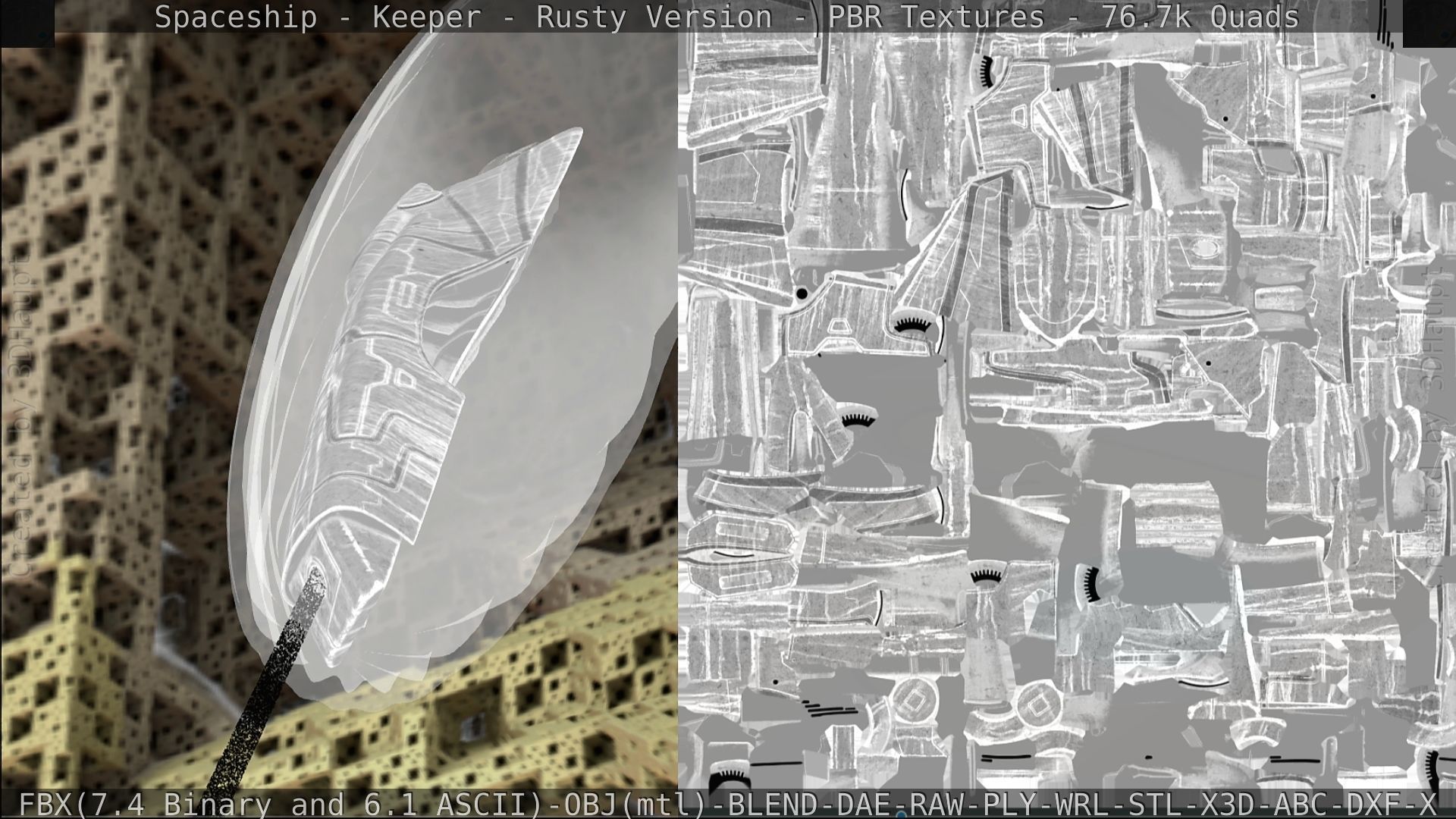 Spaceship - Keeper - Rusty Version 3D model_304