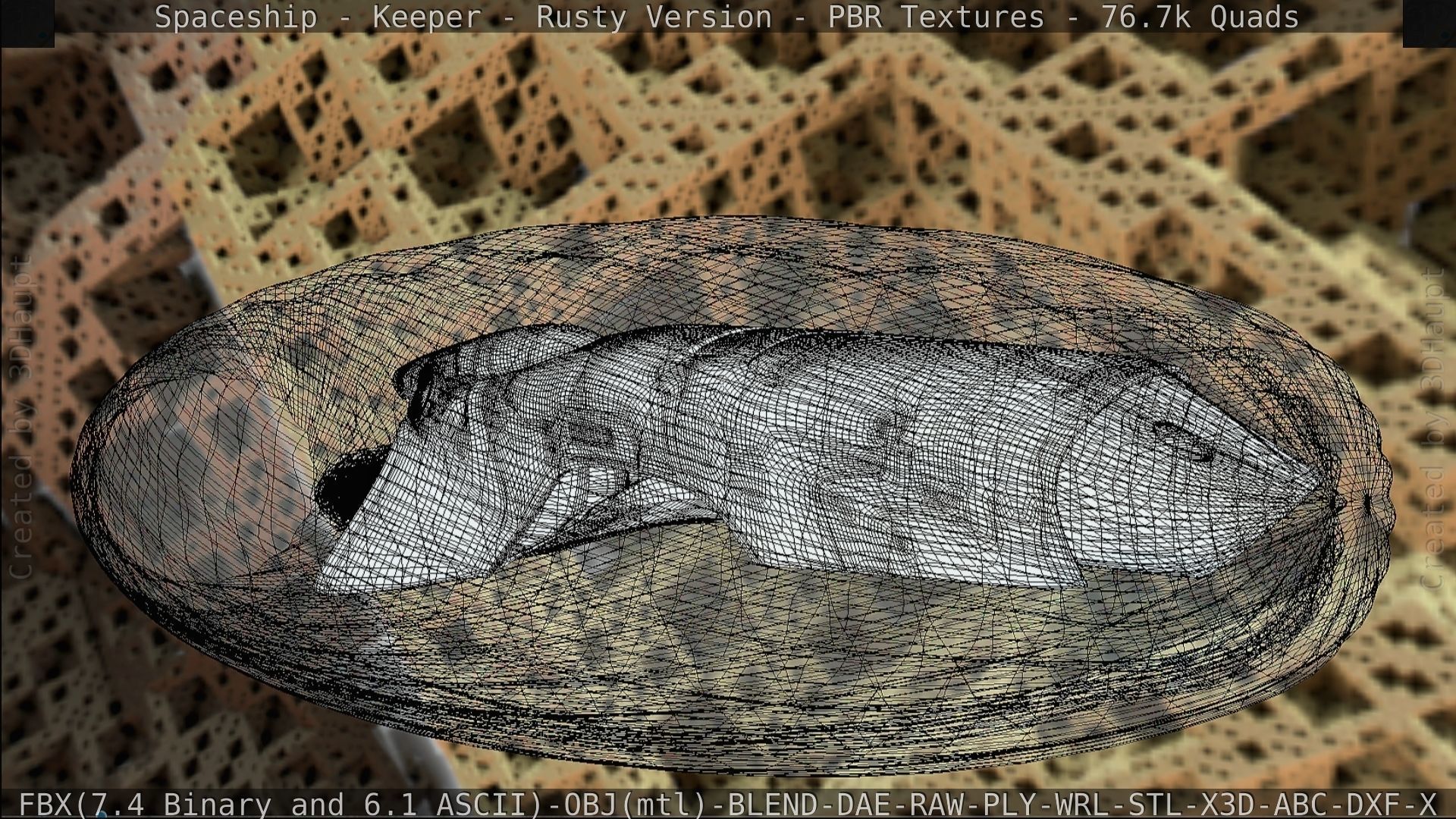 Spaceship - Keeper - Rusty Version 3D model_253