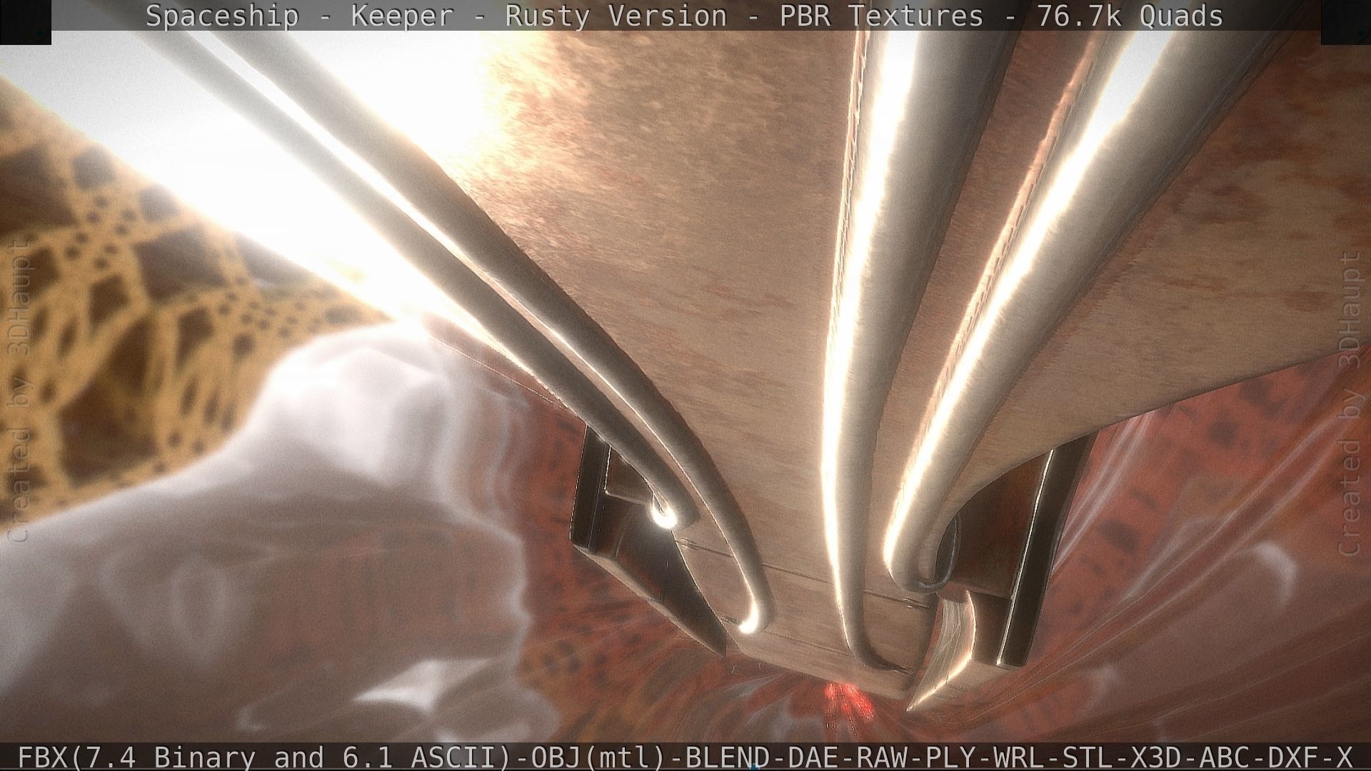 Spaceship - Keeper - Rusty Version 3D model_99