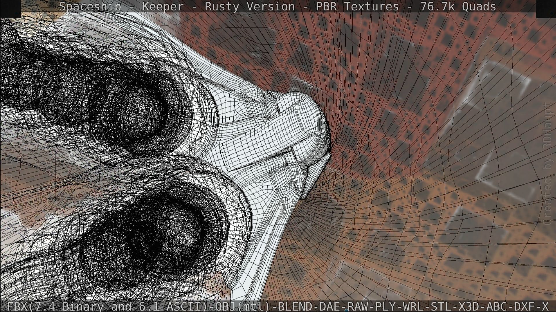 Spaceship - Keeper - Rusty Version 3D model_231