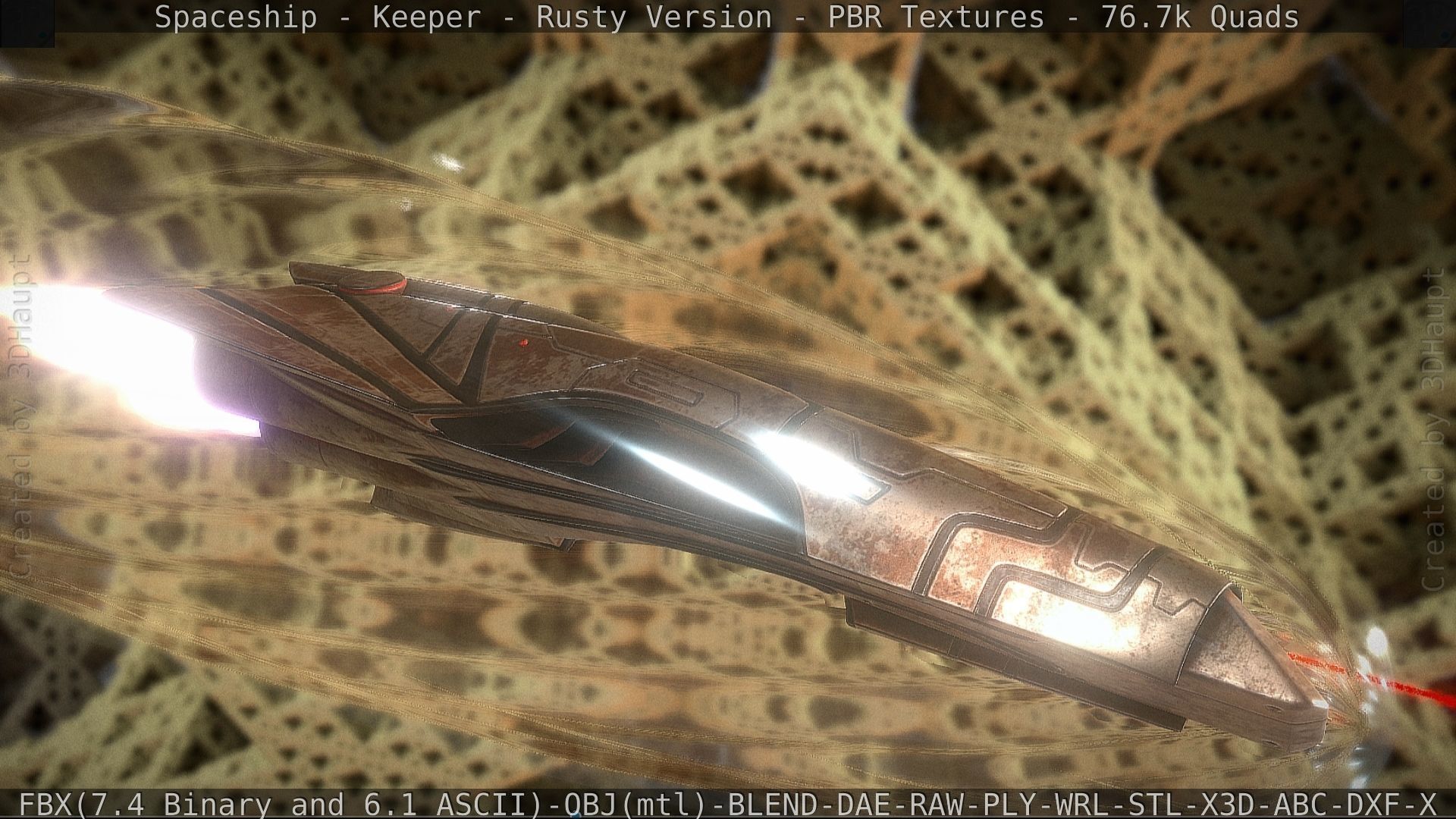 Spaceship - Keeper - Rusty Version 3D model_52