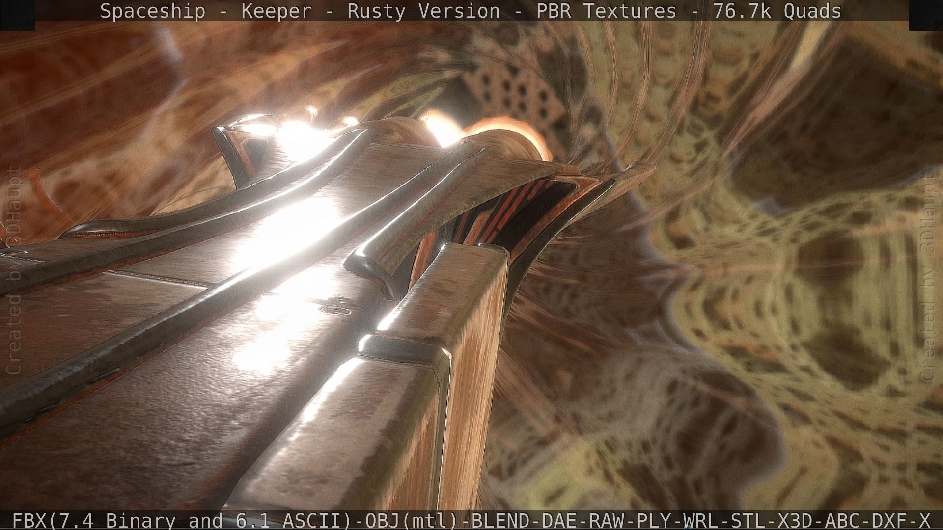 Spaceship - Keeper - Rusty Version 3D model_191