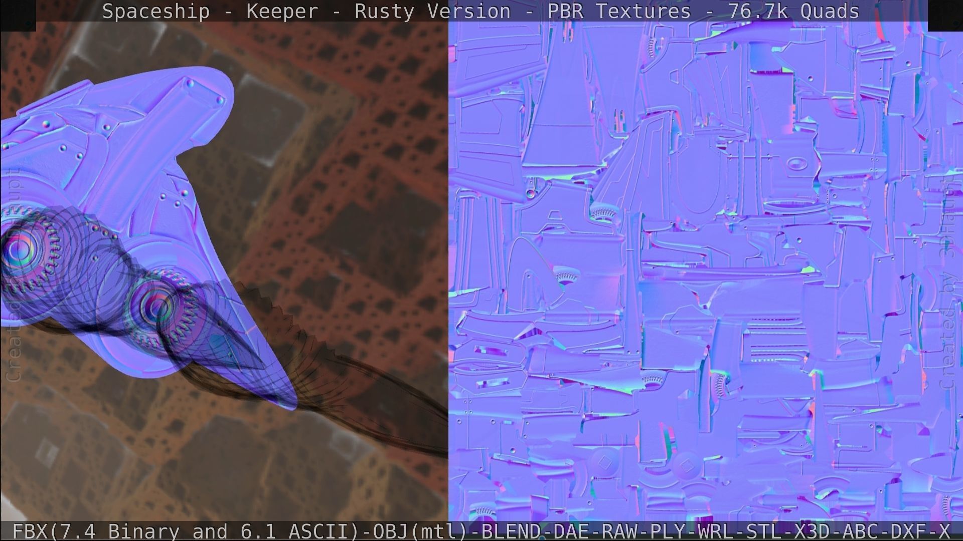 Spaceship - Keeper - Rusty Version 3D model_387