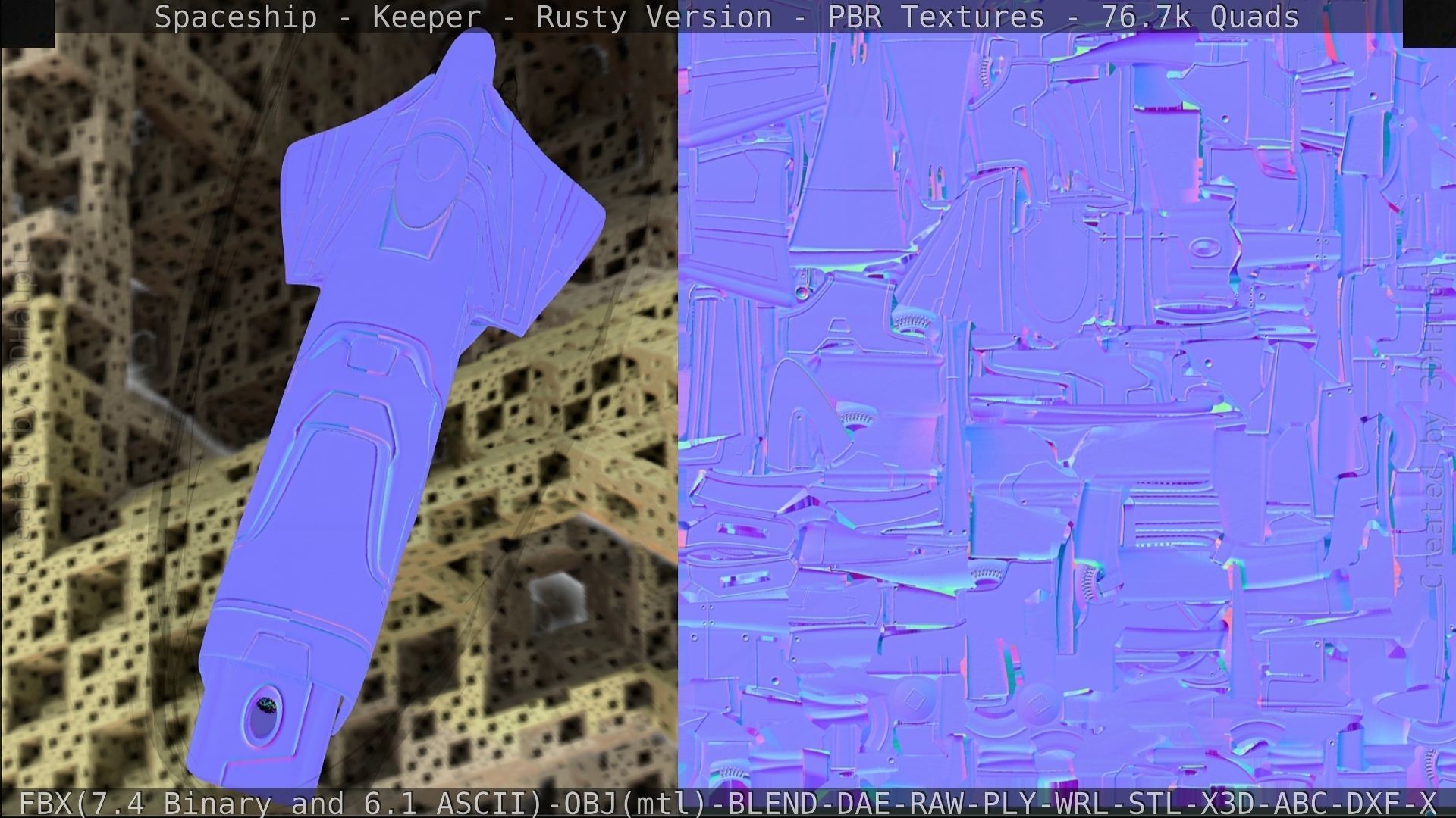 Spaceship - Keeper - Rusty Version 3D model_404