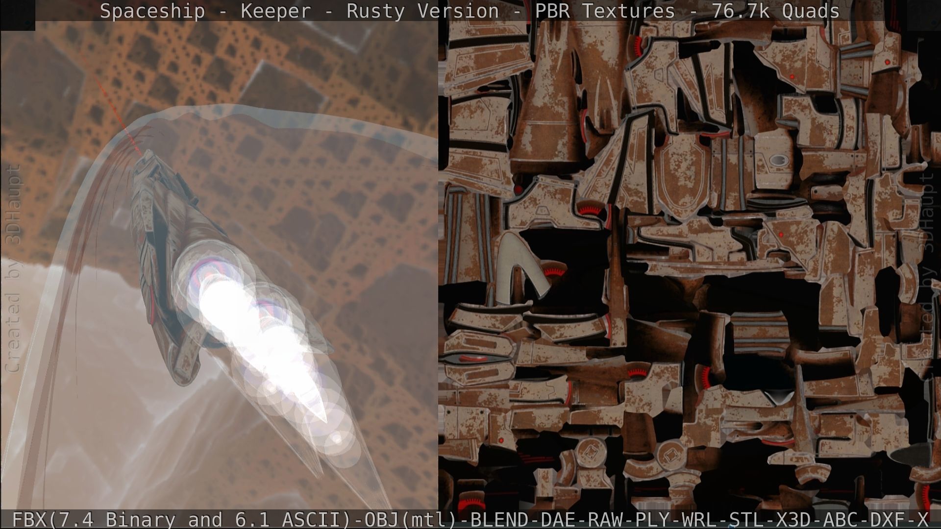 Spaceship - Keeper - Rusty Version 3D model_267