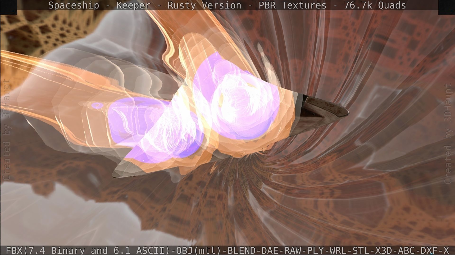 Spaceship - Keeper - Rusty Version 3D model_510