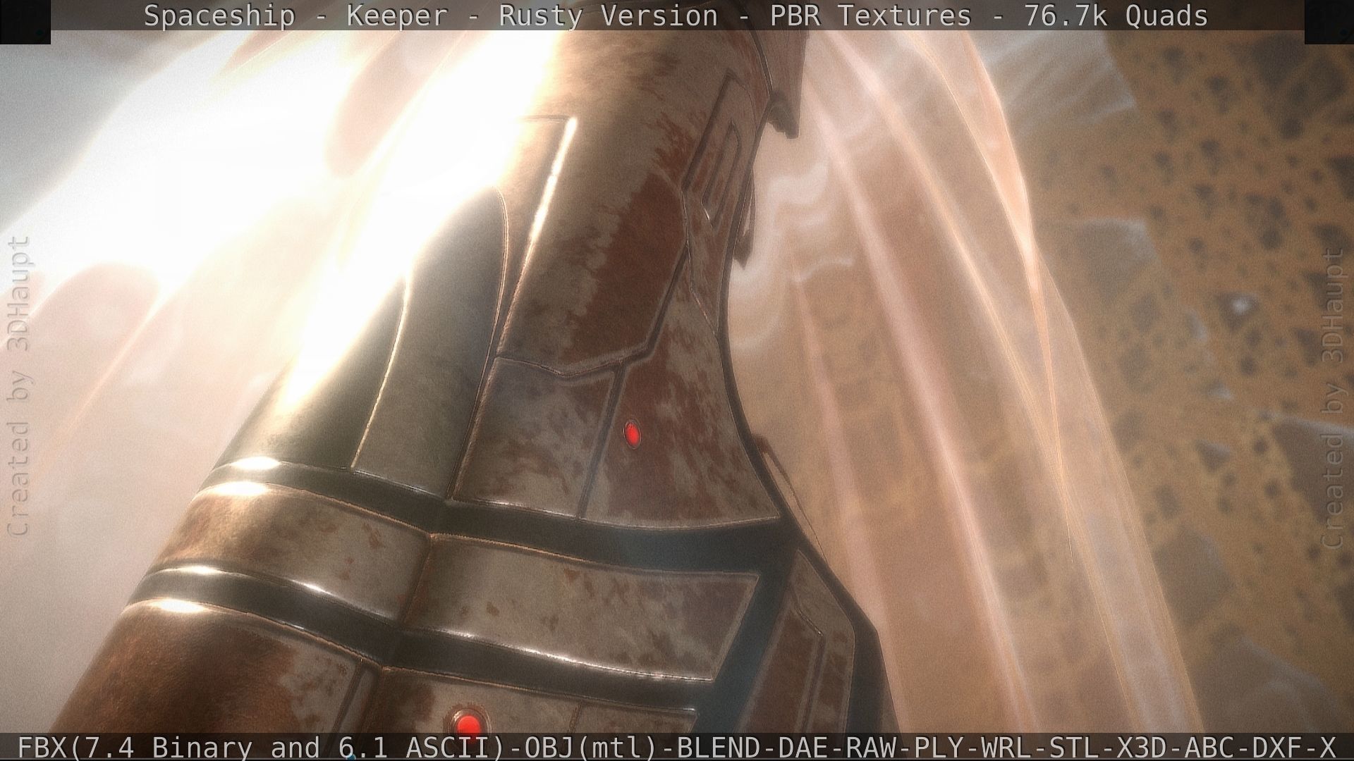 Spaceship - Keeper - Rusty Version 3D model_131