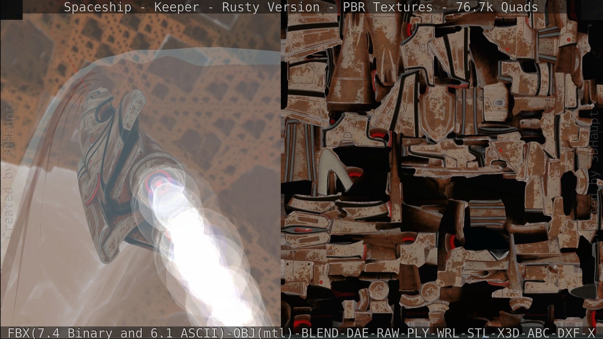 Spaceship - Keeper - Rusty Version 3D model_269