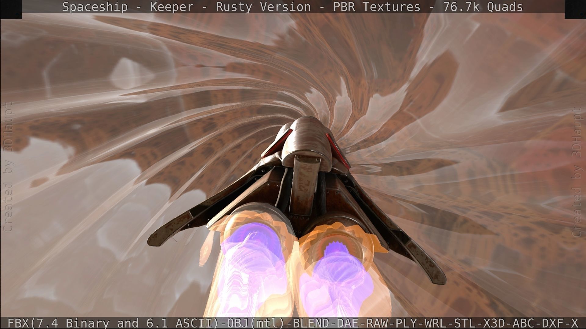 Spaceship - Keeper - Rusty Version 3D model_516