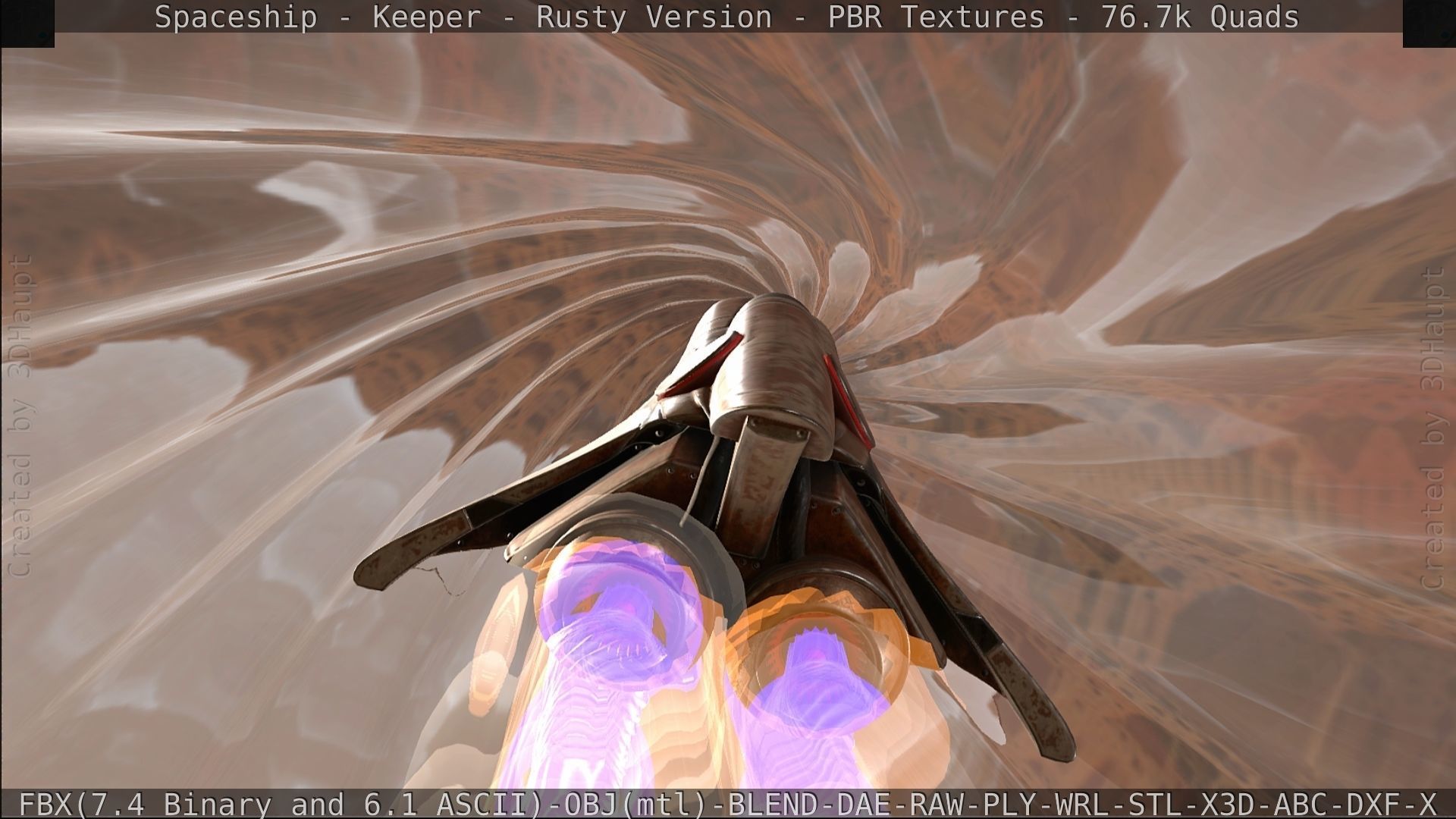 Spaceship - Keeper - Rusty Version 3D model_515